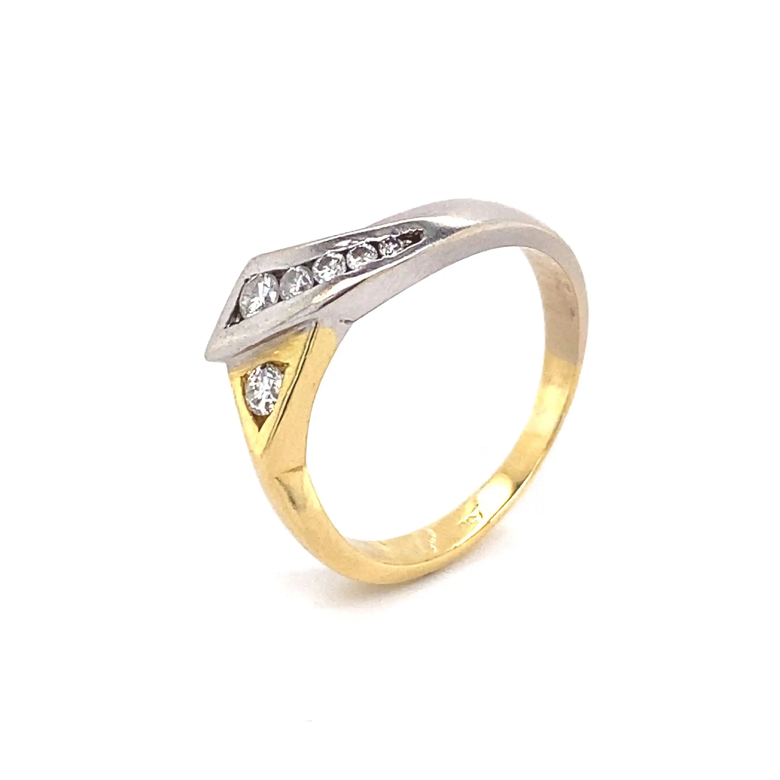 Ring Bicolor mit Brillanten Ring Bicolor mit Brillanten