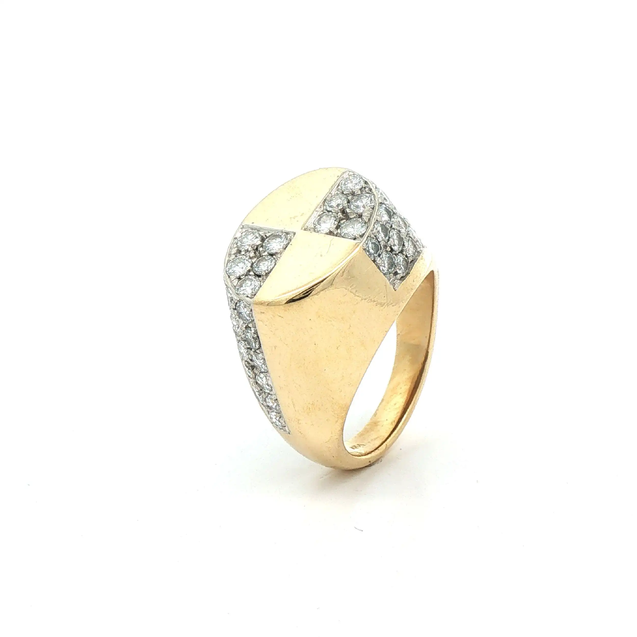 Ring Gelbgold mit Brillanten