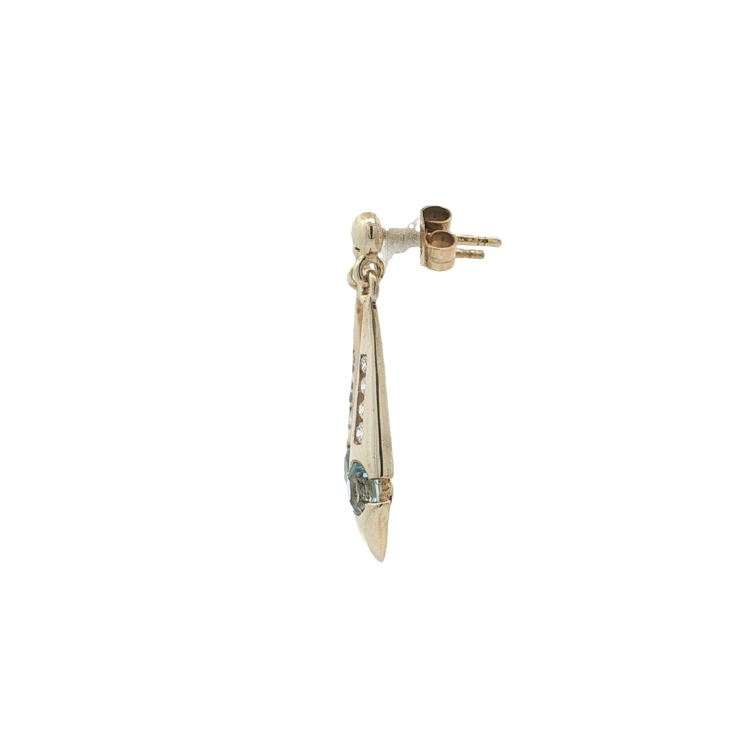Ohrstecker Gelbgold mit Topas & Zirkonia