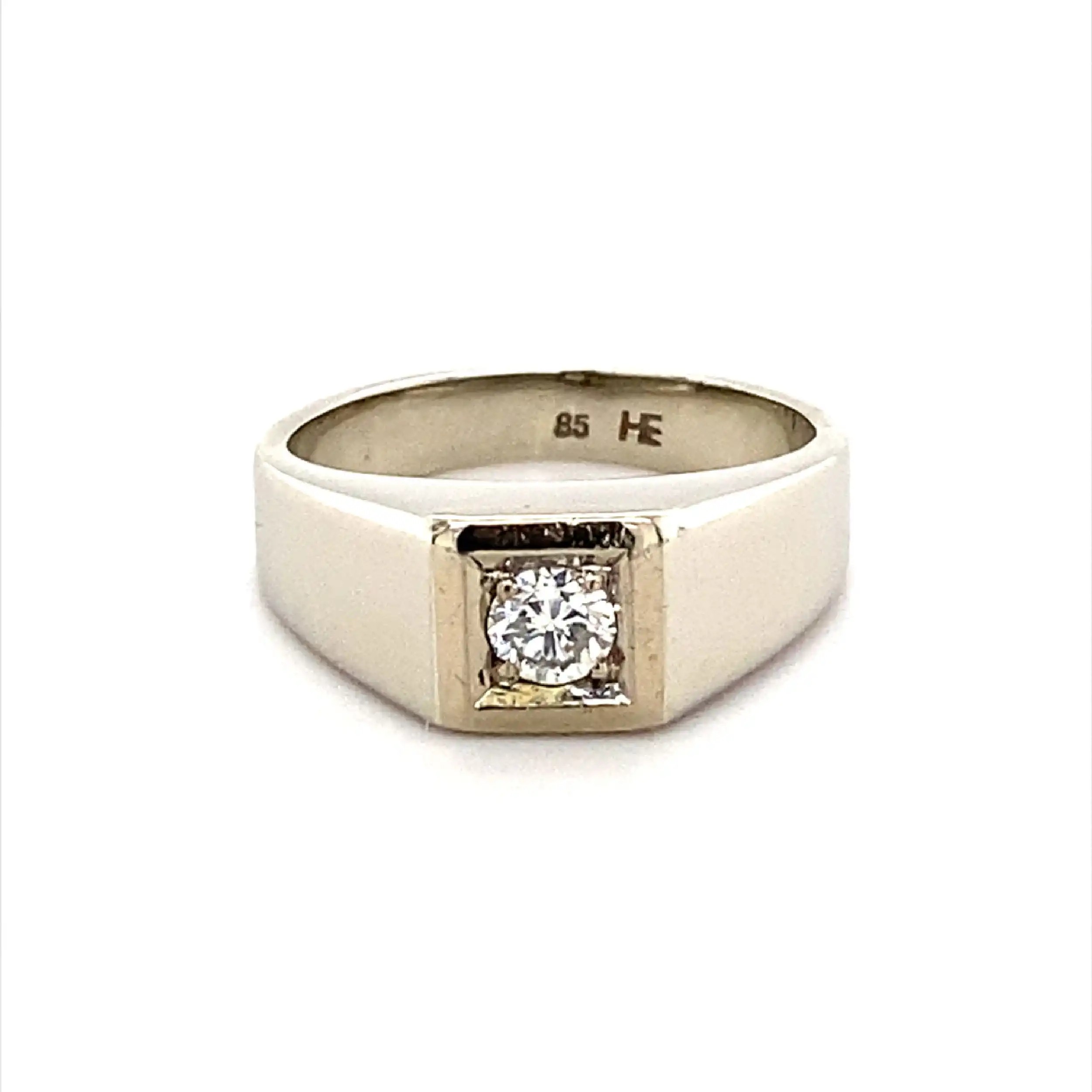 Ring Weißgold mit Brillant Ring Weißgold mit Brillant