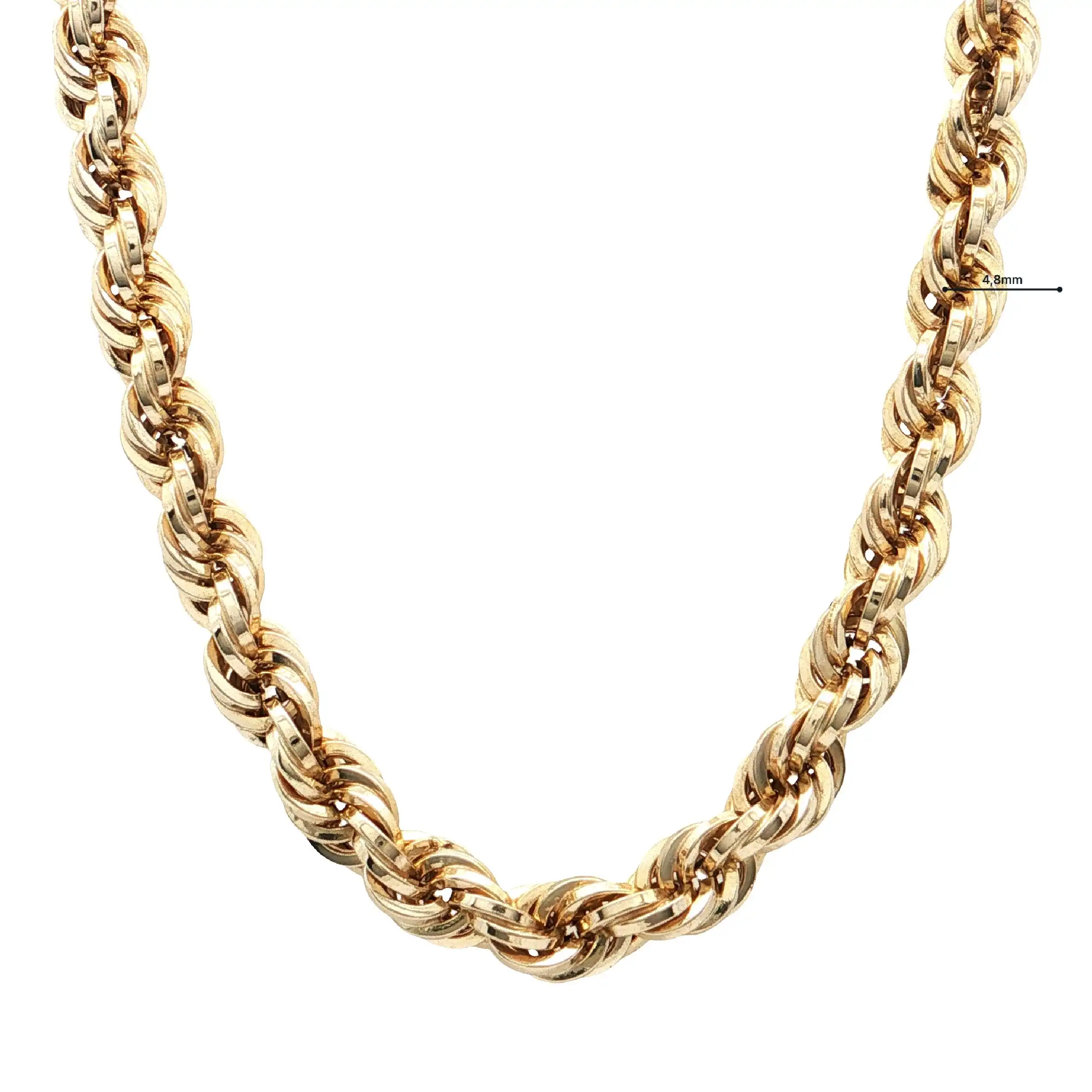 Kordelkette Gelbgold