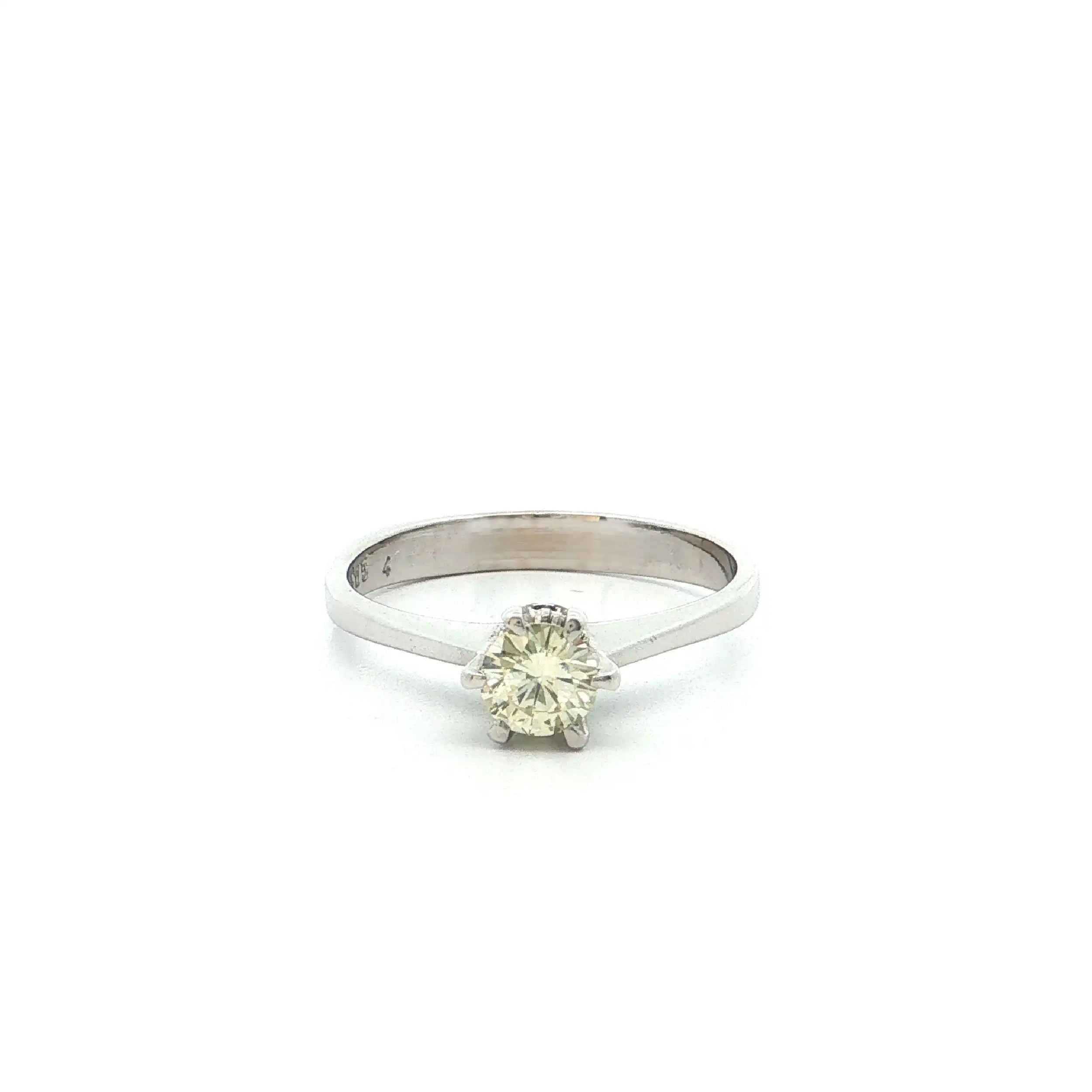 Ring Weißgold mit Brillant Solitär Ring Weißgold mit Brillant Solitär
