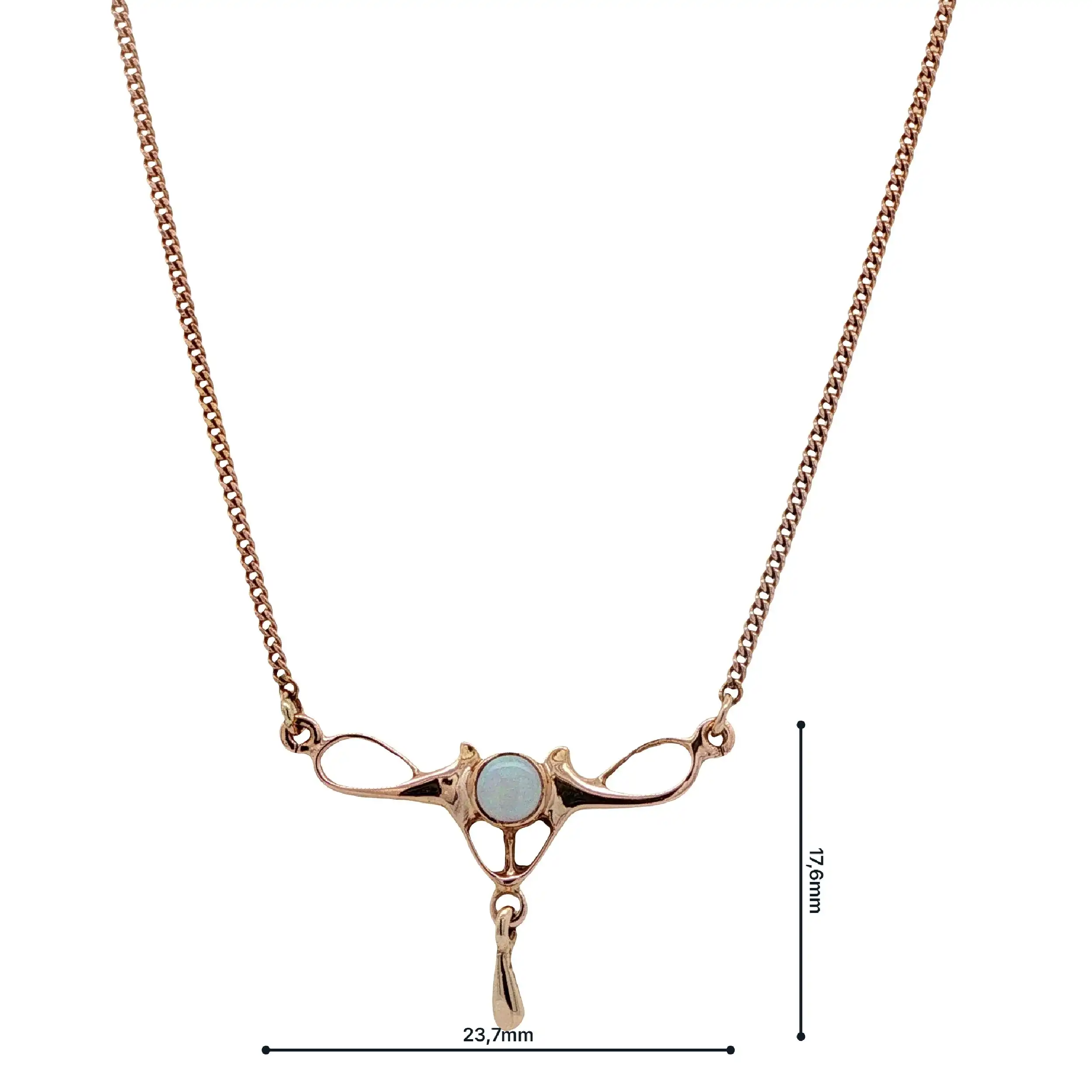 Collier Roségold mit Opal Collier Roségold mit Opal