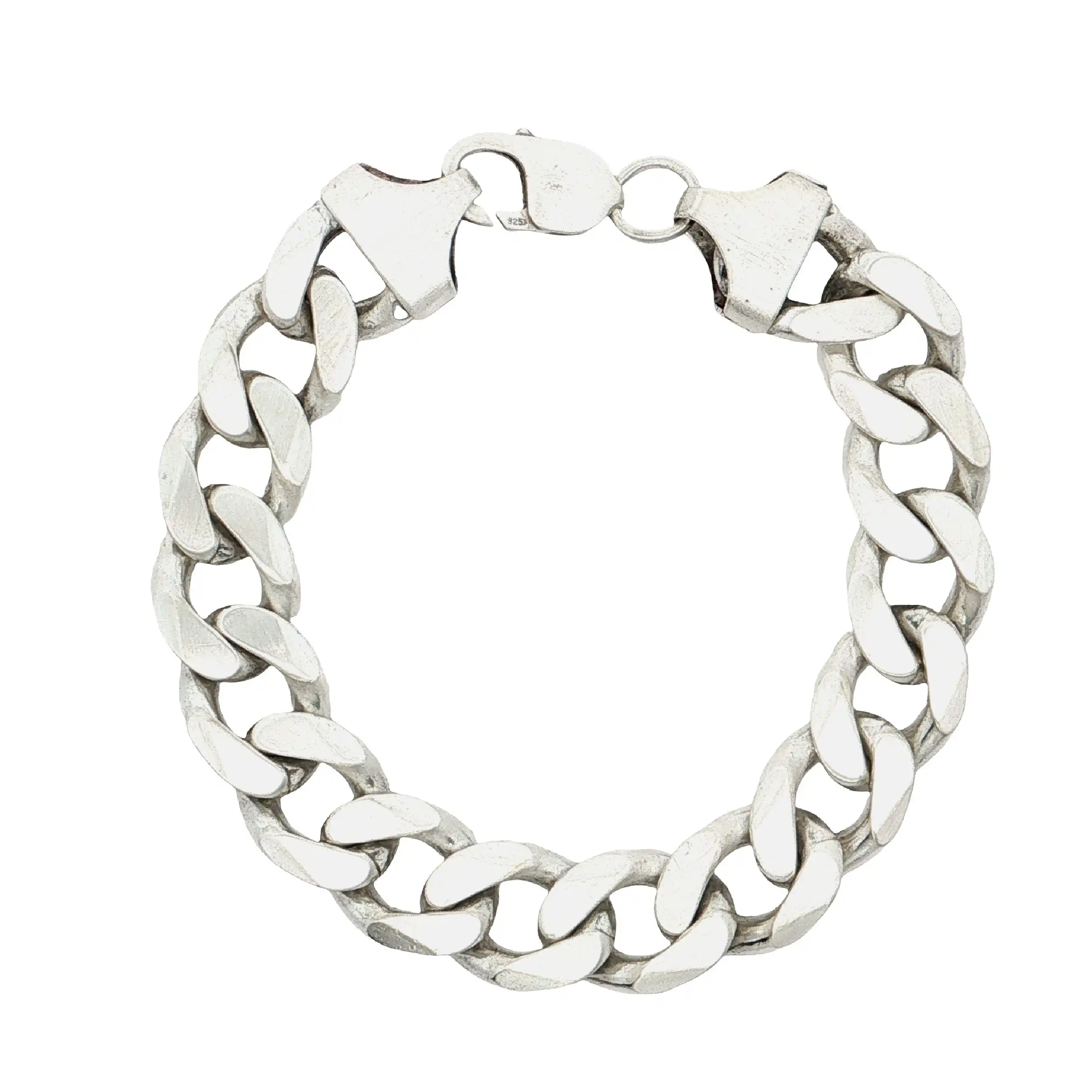 Panzerarmband Silber mattiert