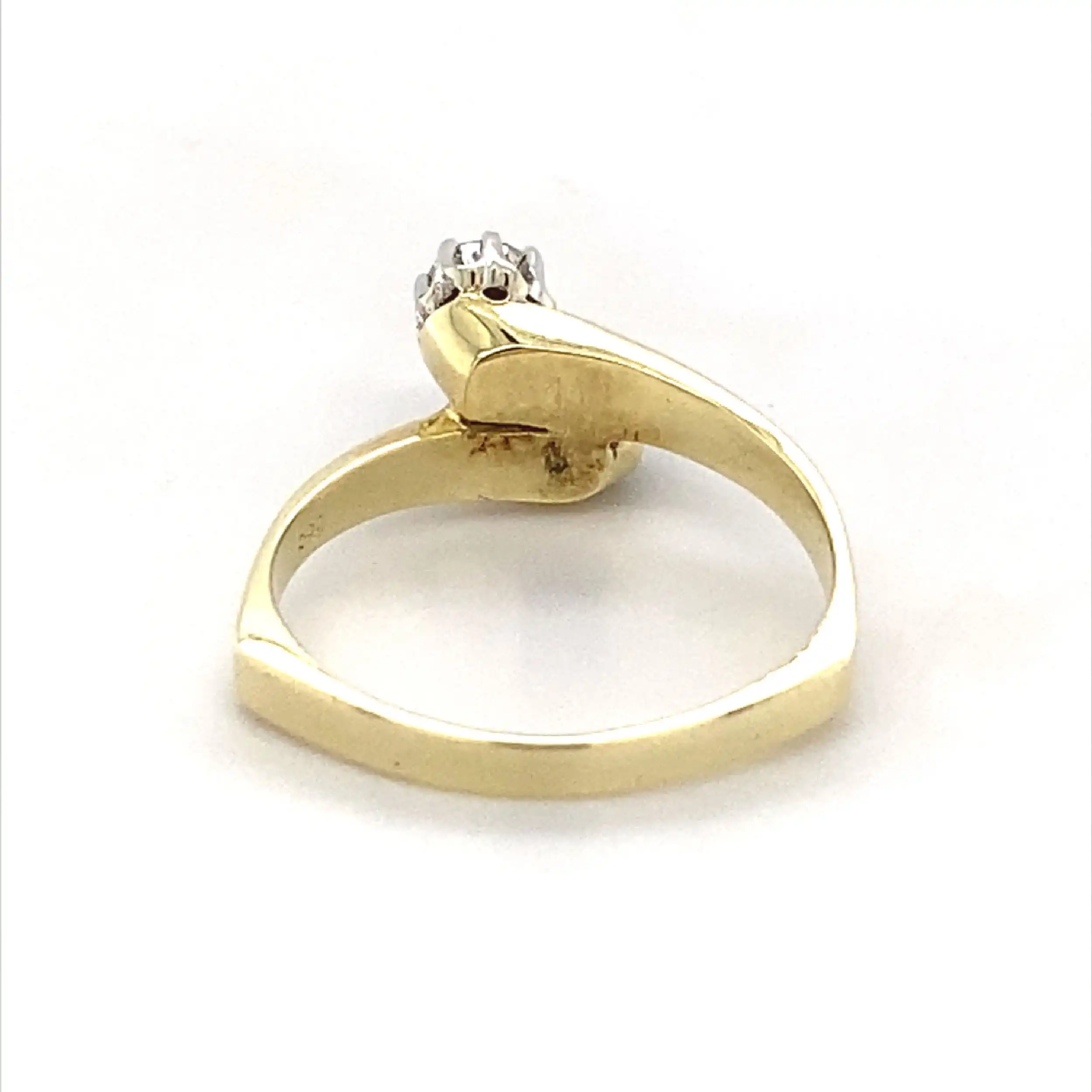 Ring Bicolor mit Smaragd und Brillant Ring Bicolor mit Smaragd und Brillant