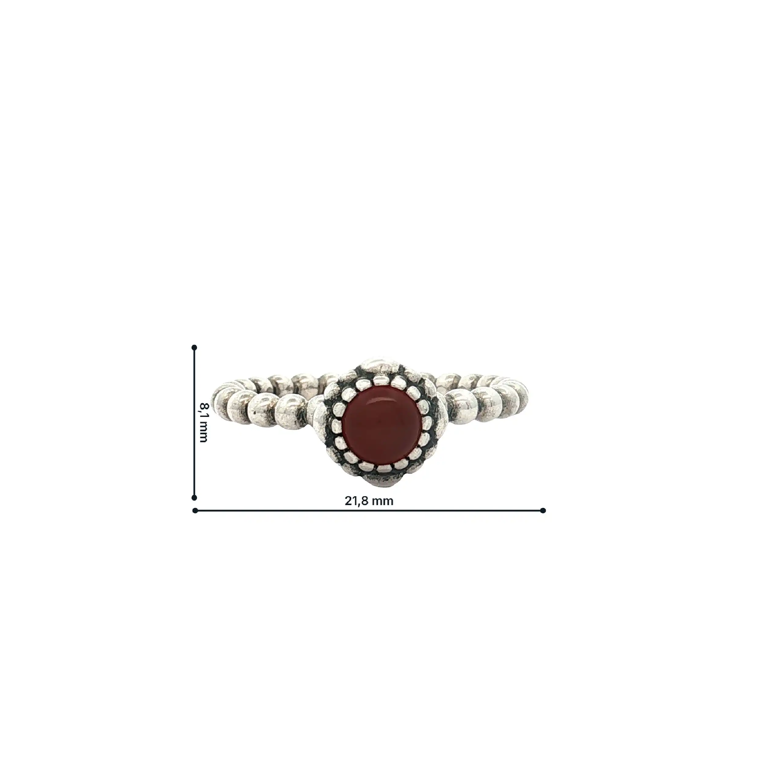 Ring Pandora mit Carneol