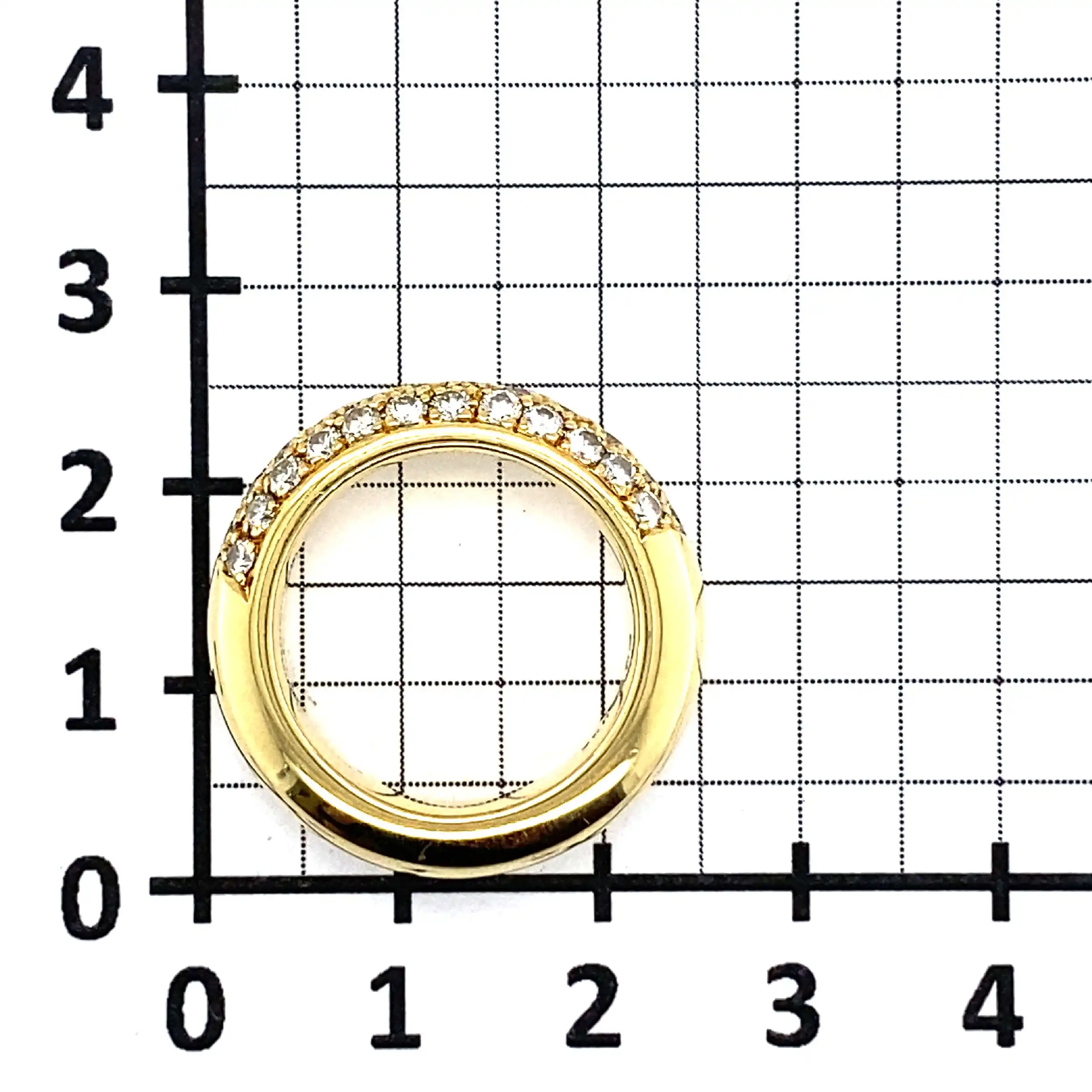 Ring Gelbgold mit Brillanten, graviert mit 1,32ct. TW/IF