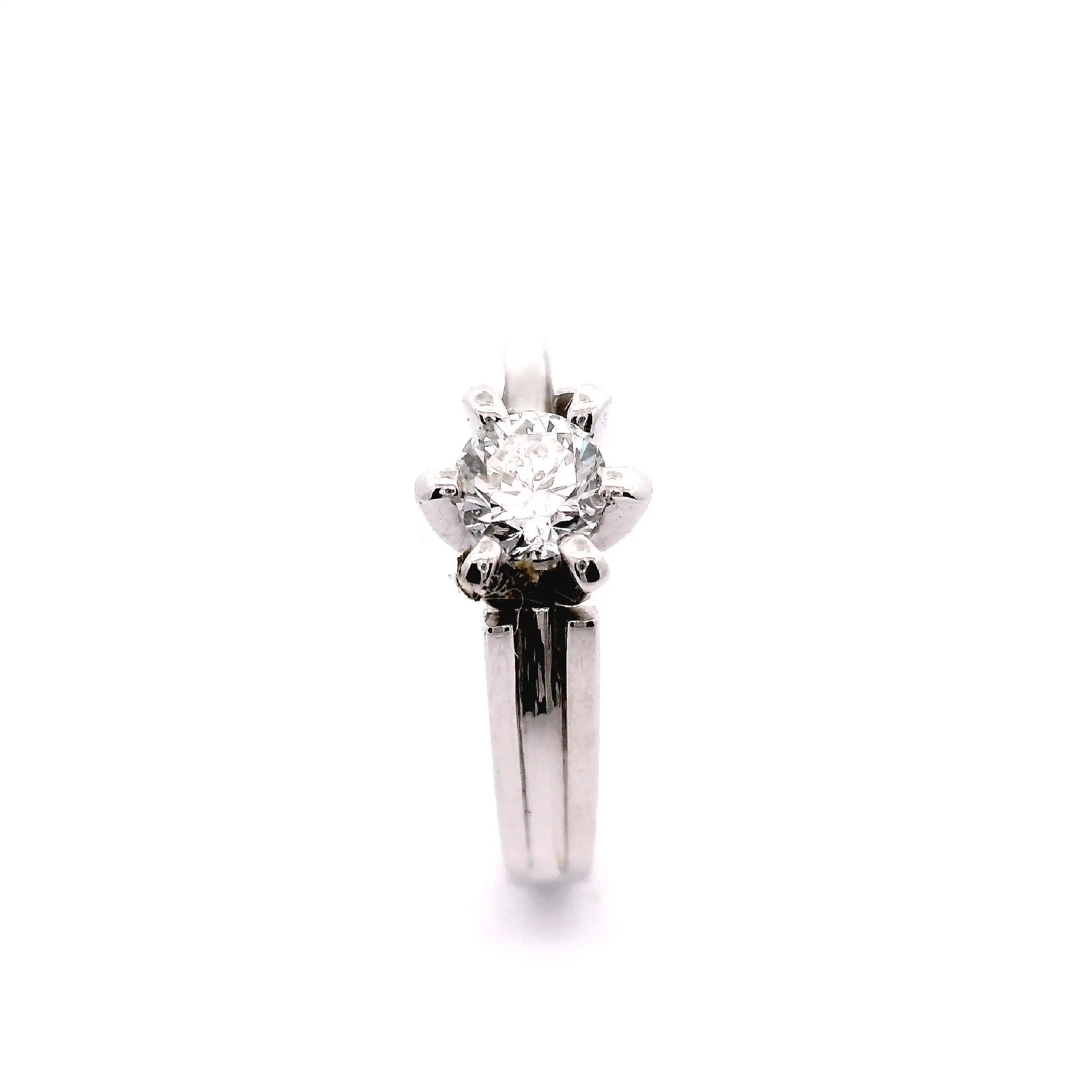 Solitärring Weißgold mit Brillant Solitärring Weißgold mit Brillant