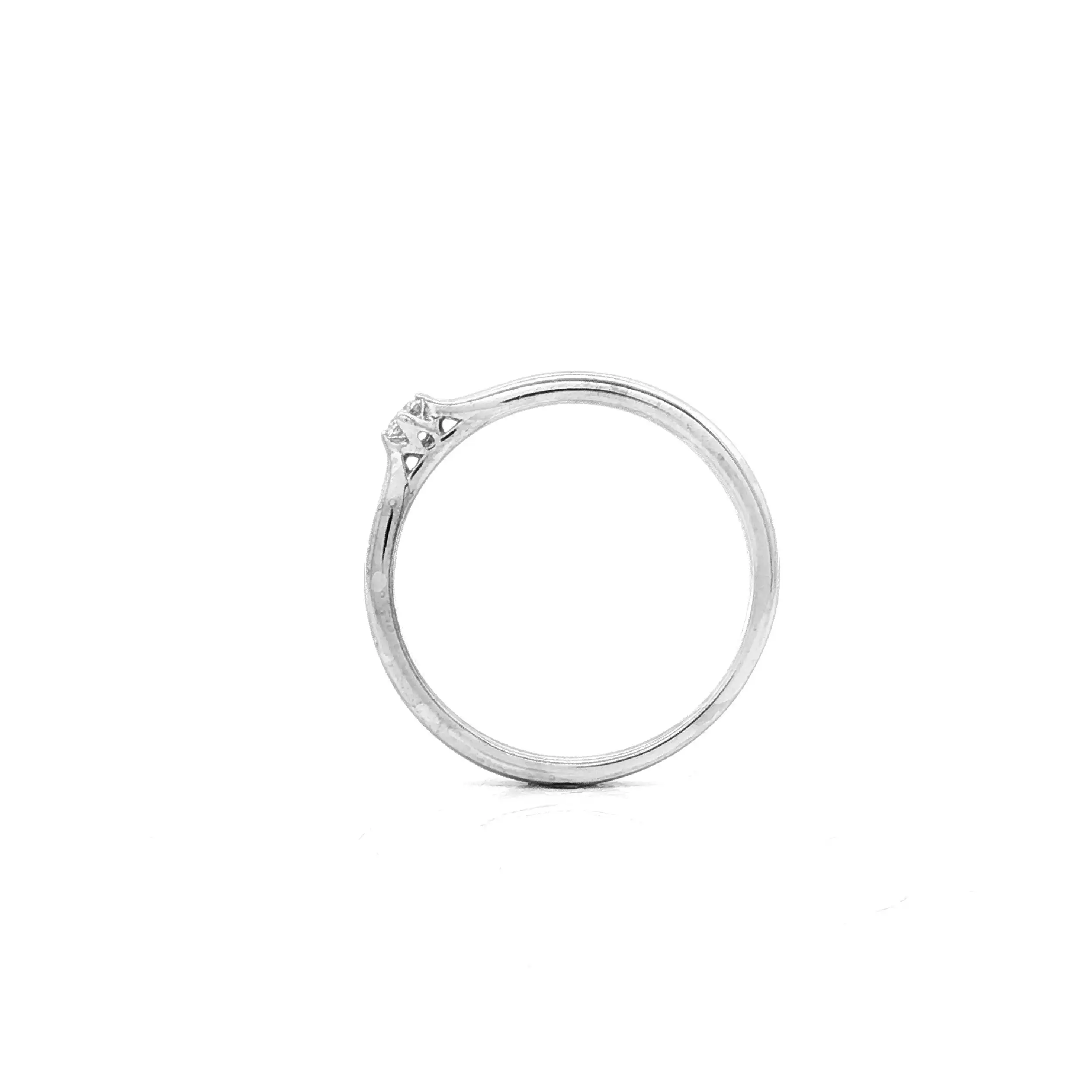 Ring Weißgold mit Solitär Brillant Ring Weißgold mit Solitär Brillant