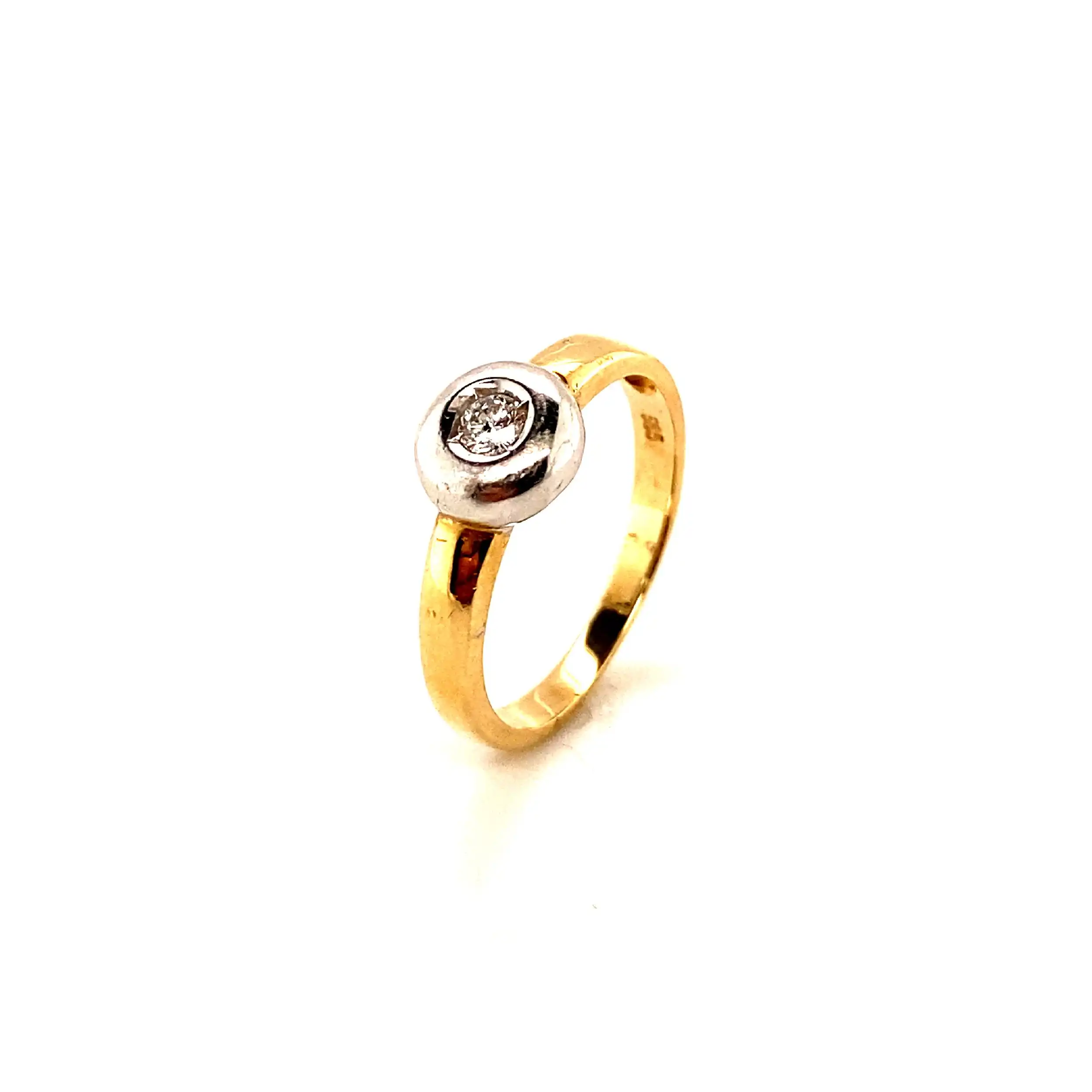 Ring Bicolor mit Brillant