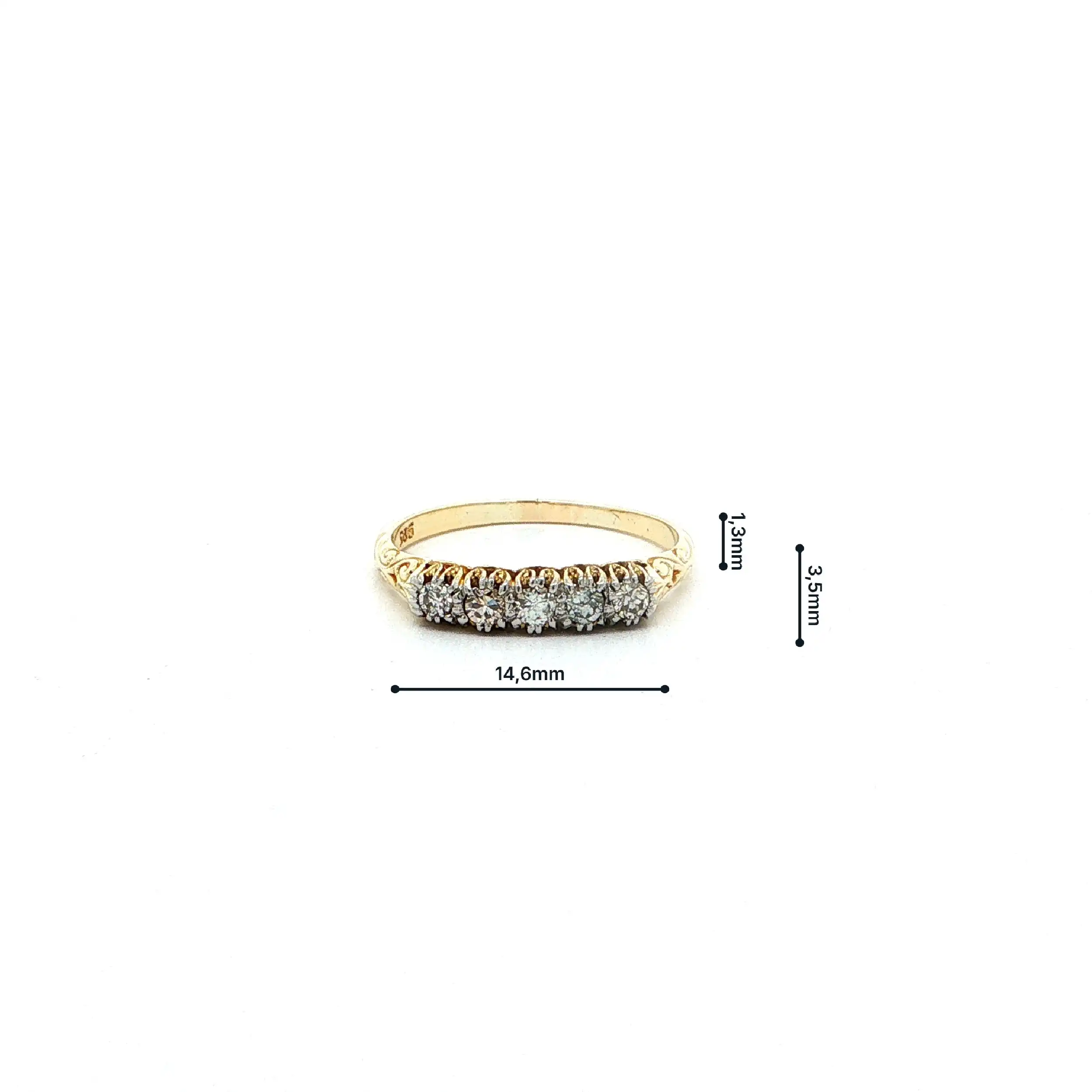 Ring Gelbgold mit Brillanten Ring Gelbgold mit Brillanten