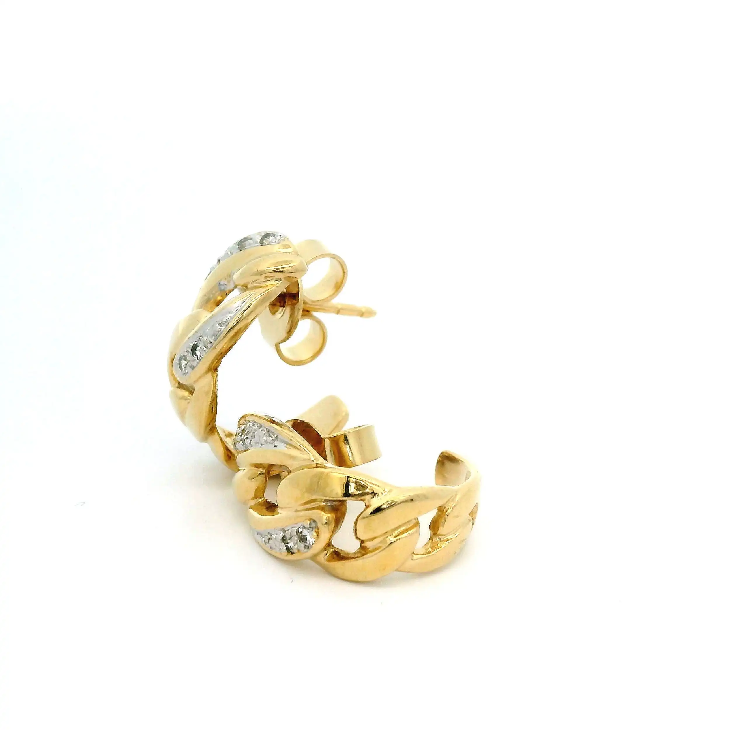Ohringe Gelbgold mit Brillanten