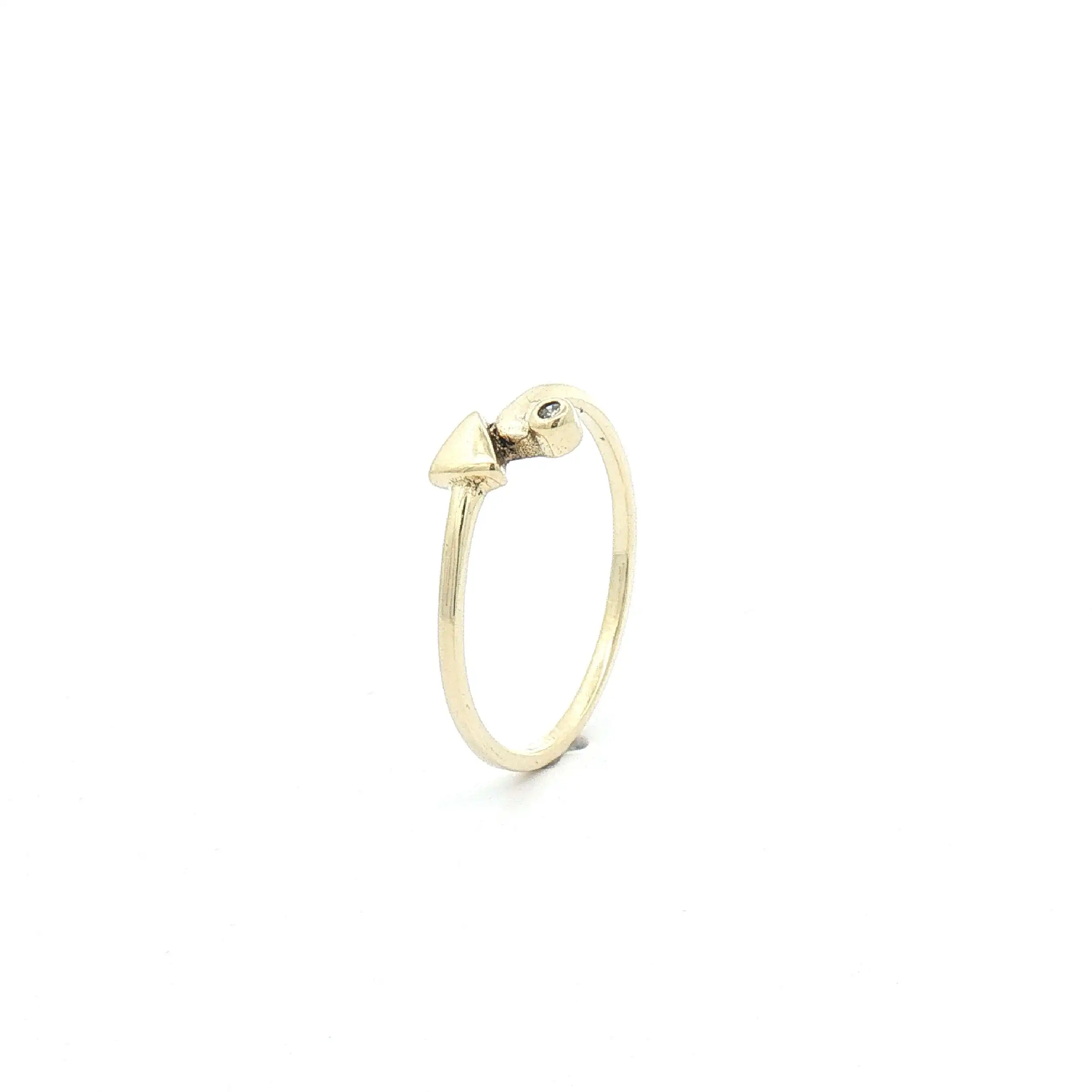 Ring Gelbgold mit Diamant