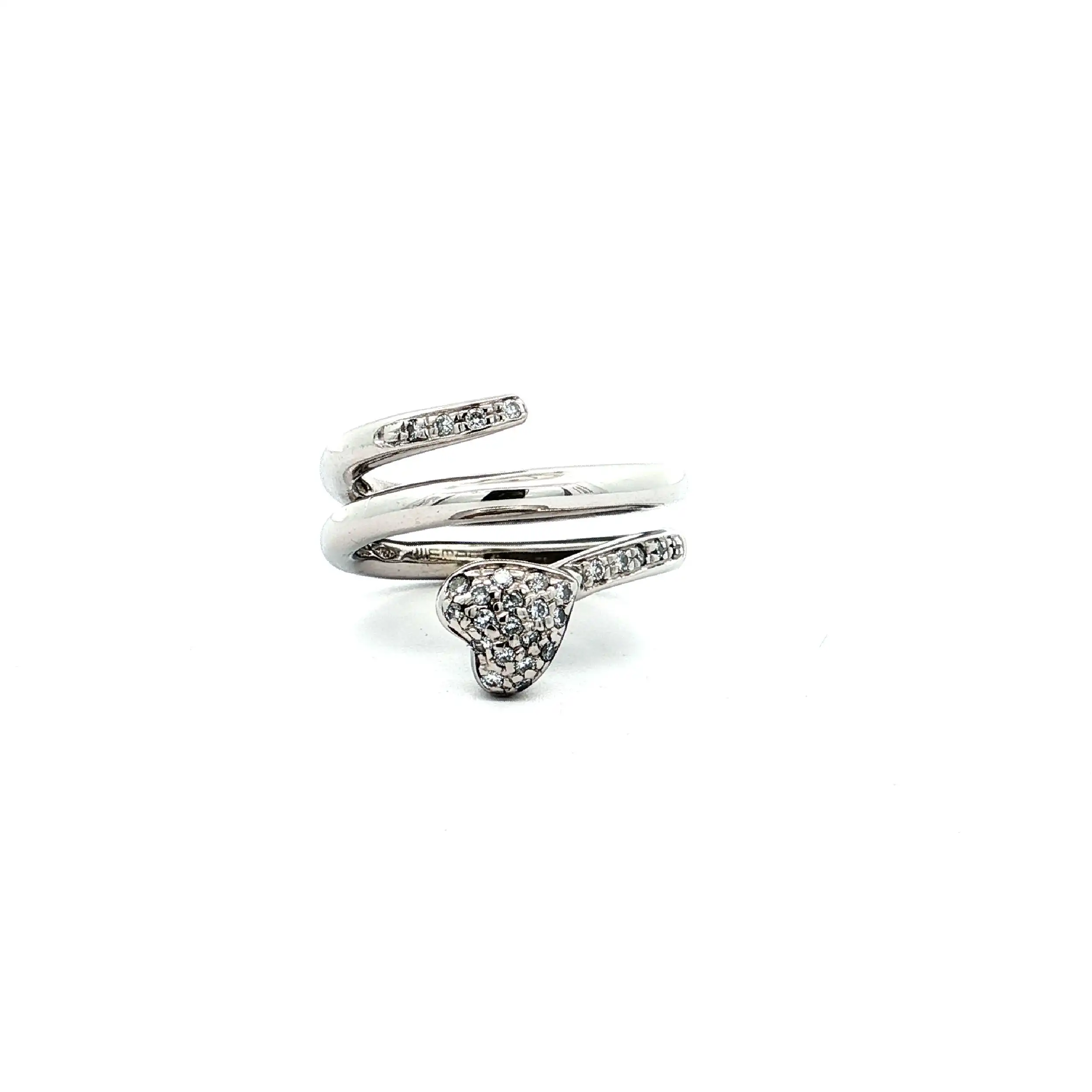 Ring Weißgold mit Brillanten & originalem Zertifikat von Wempe Ring Weißgold mit Brillanten & originalem Zertifikat von Wempe