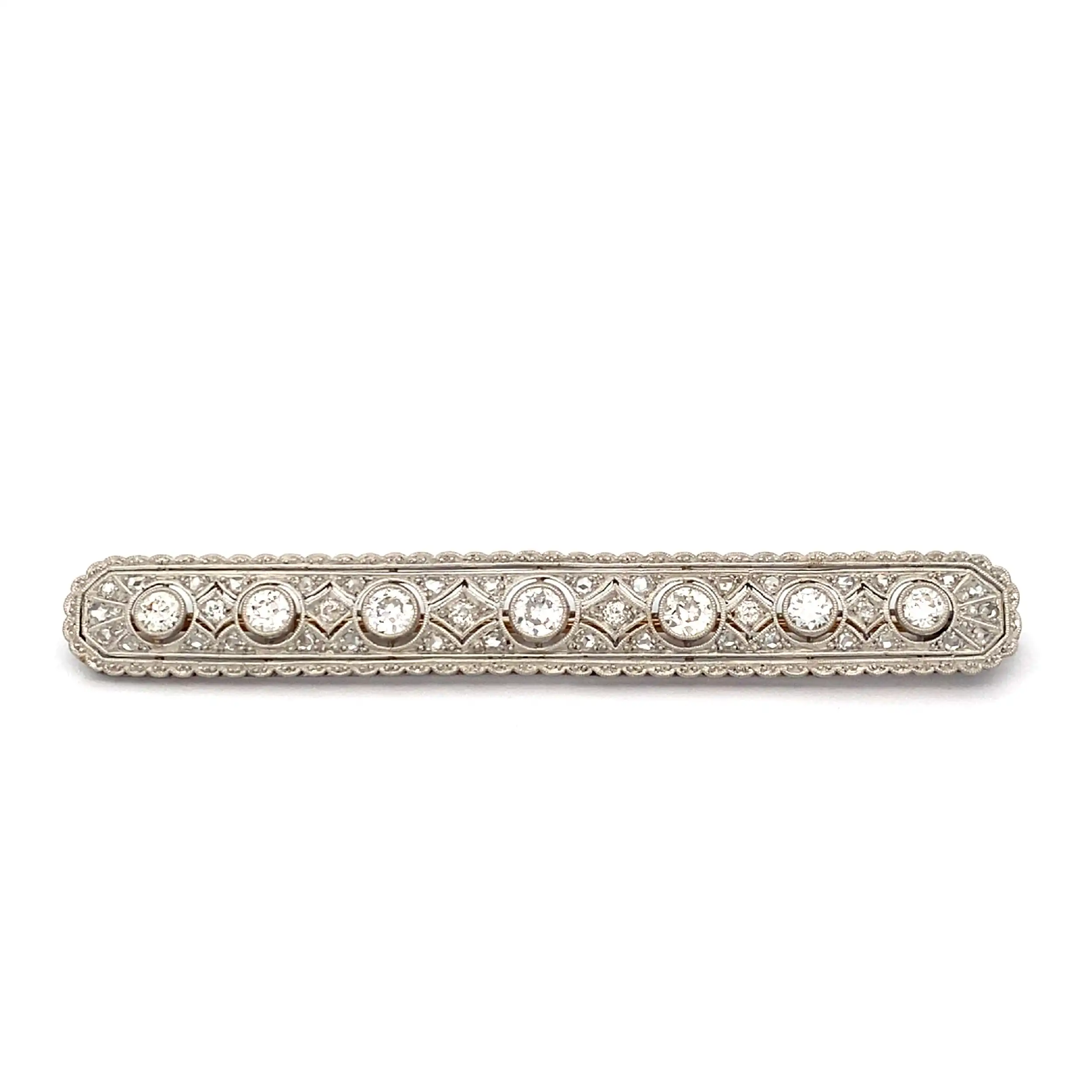 Brosche Art Deko mit Brillanten und Diamant Splitter Brosche Art Deko mit Brillanten und Diamant Splitter