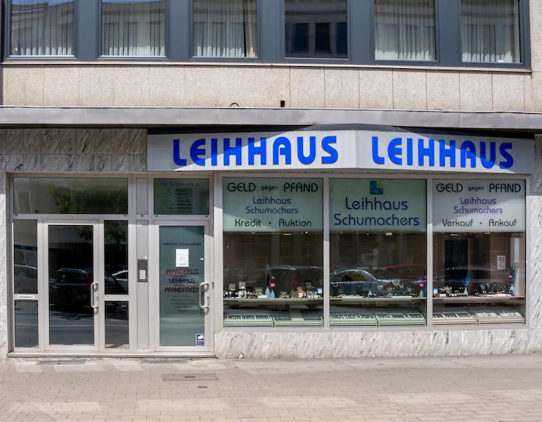 Pfandhaus Schumachers Duisburg Eingang