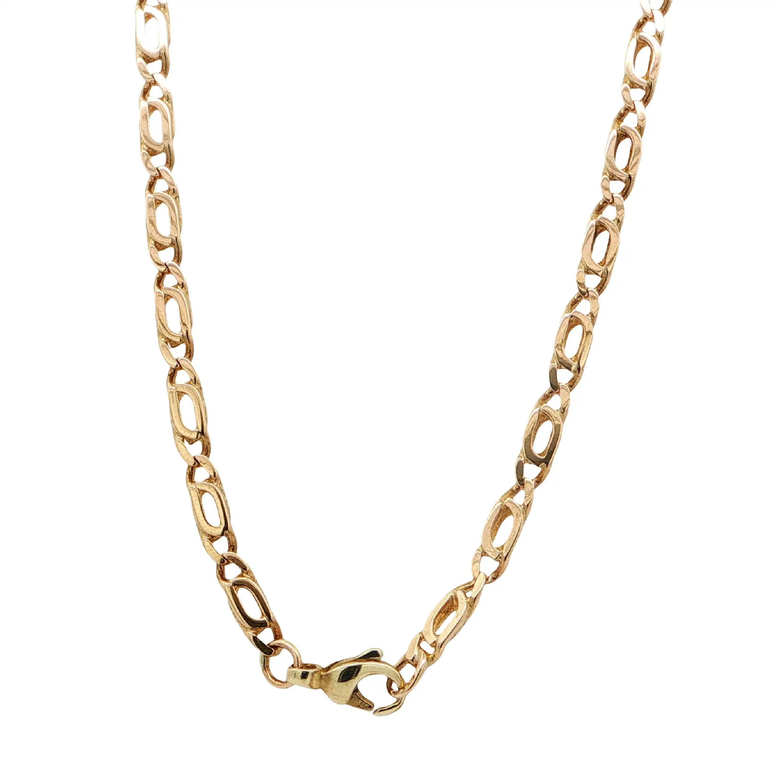 Eingesteckte Panzerkette Gelbgold