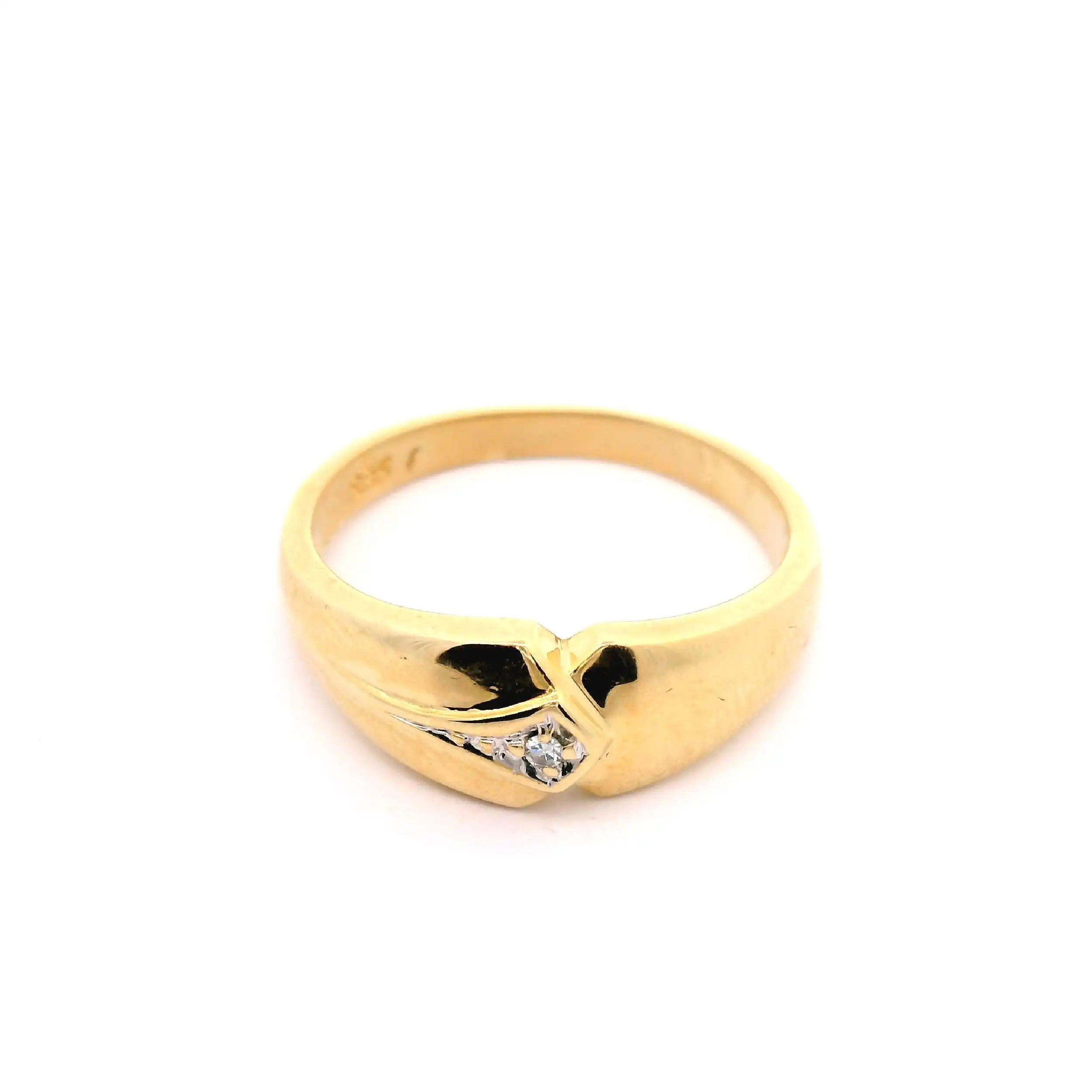 Ring Bicolor mit Diamant