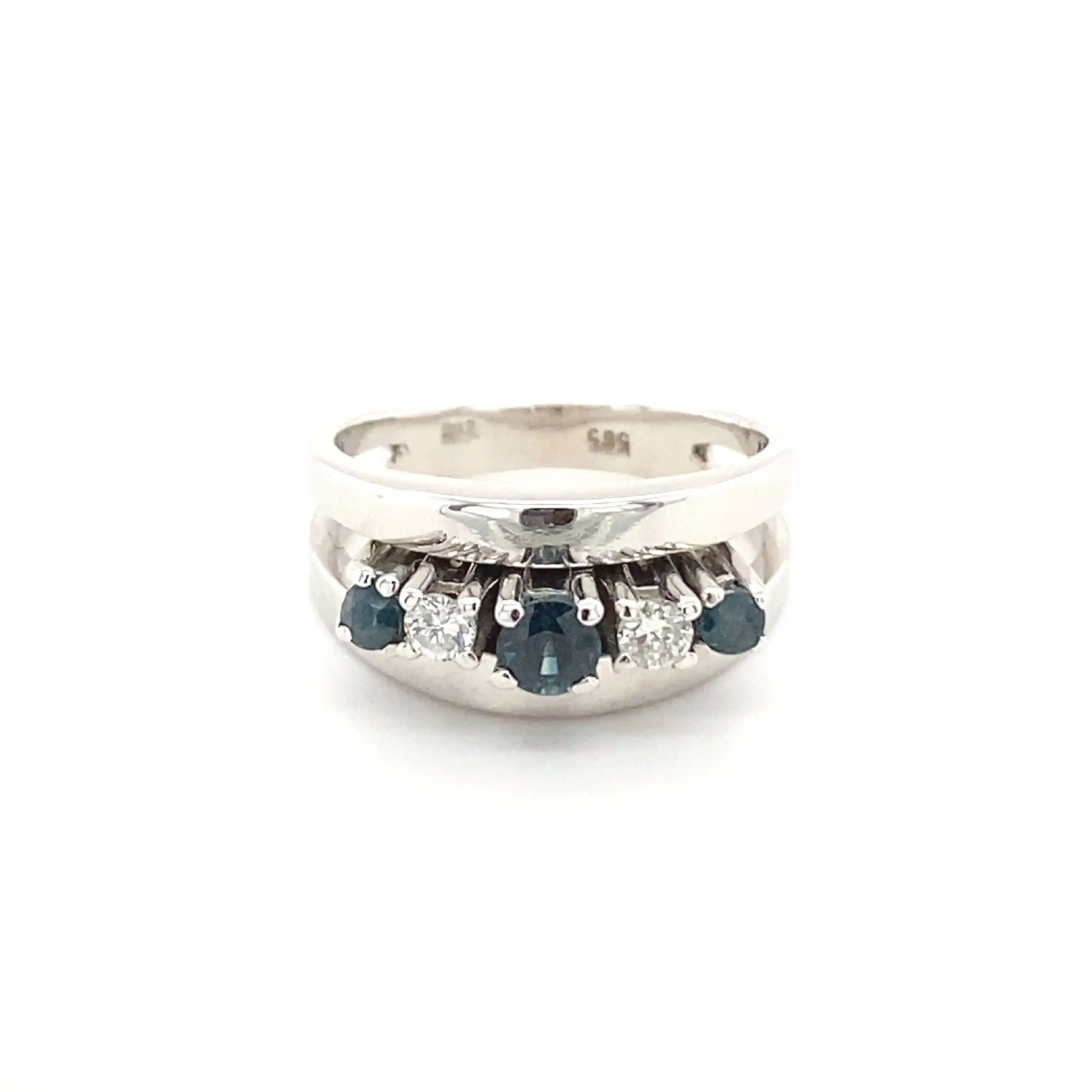 Ring Weißgold mit Saphiren & Brillanten
