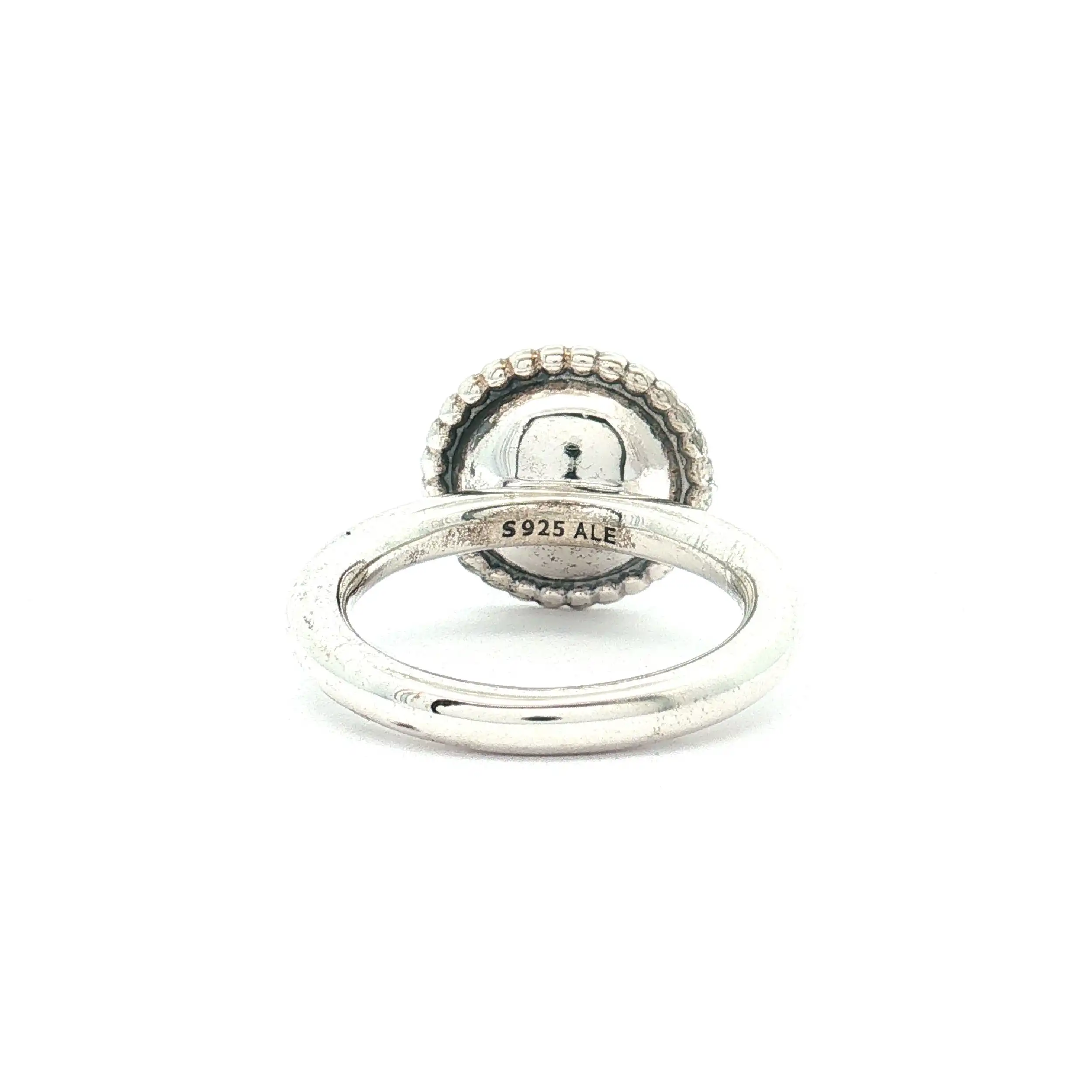 Ring Silber Pandora mit hellgrünen Quarz Ring Silber Pandora mit hellgrünen Quarz