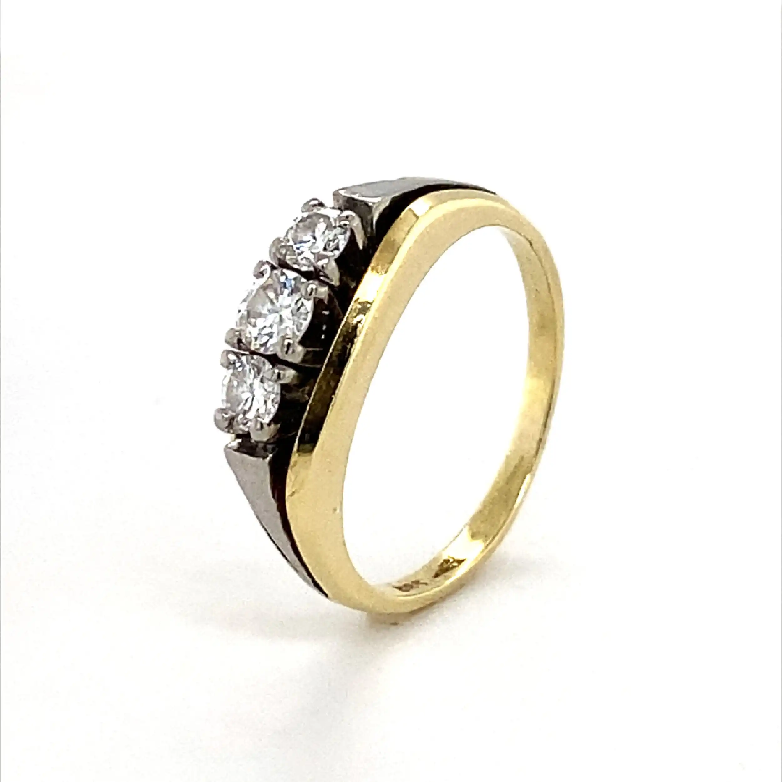Ring Bicolor mit Brillanten Ring Bicolor mit Brillanten