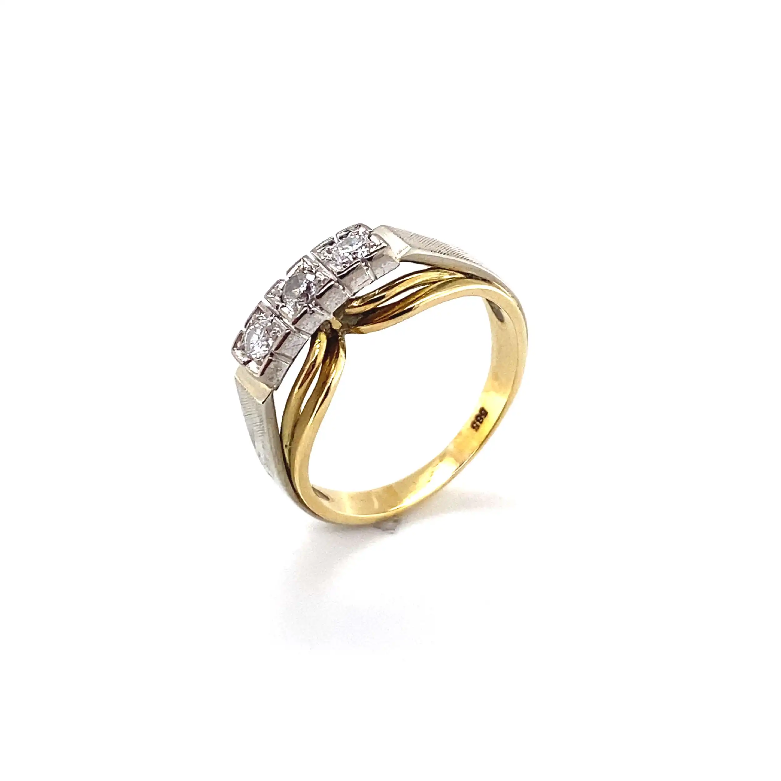 Ring Bicolor mit Brillanten