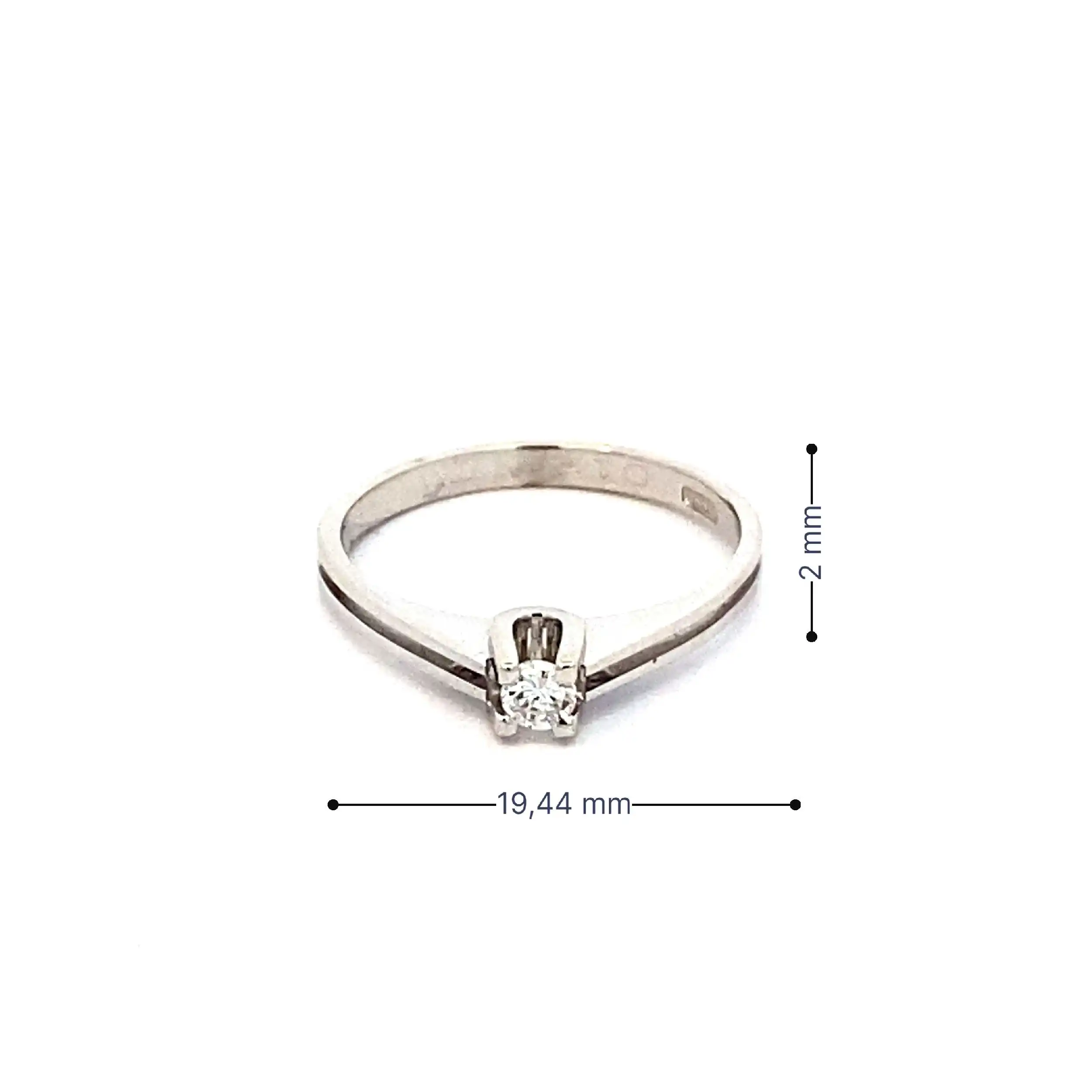 Ring Weißgold mit Brillant
