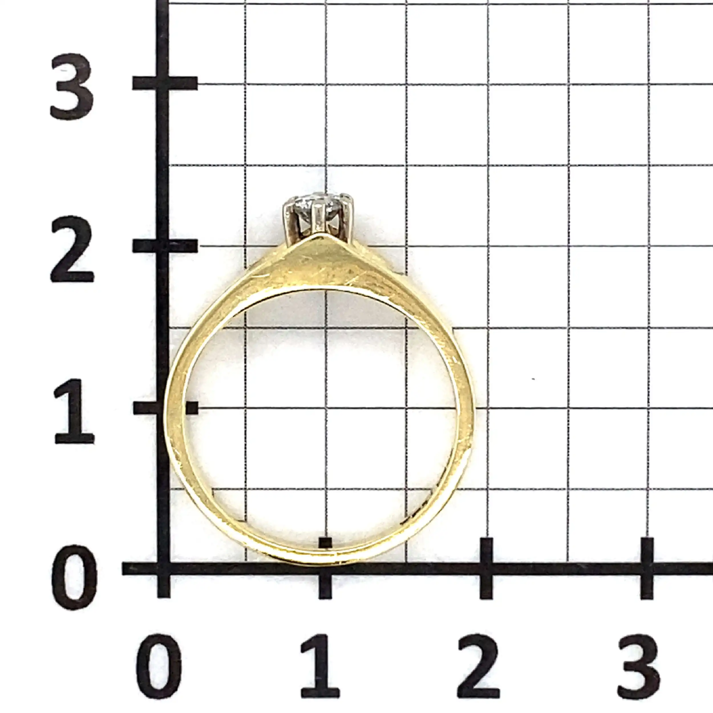 Ring Bicolor mit Brillant Ring Bicolor mit Brillant