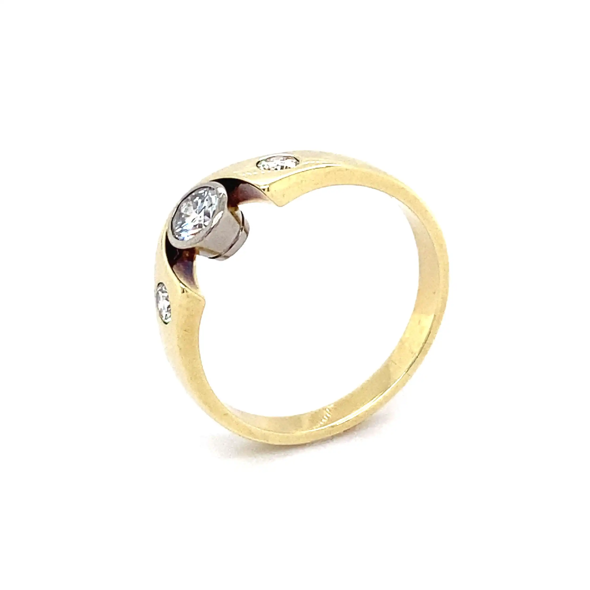 Ring Bicolor mit Brillanten Ring Bicolor mit Brillanten