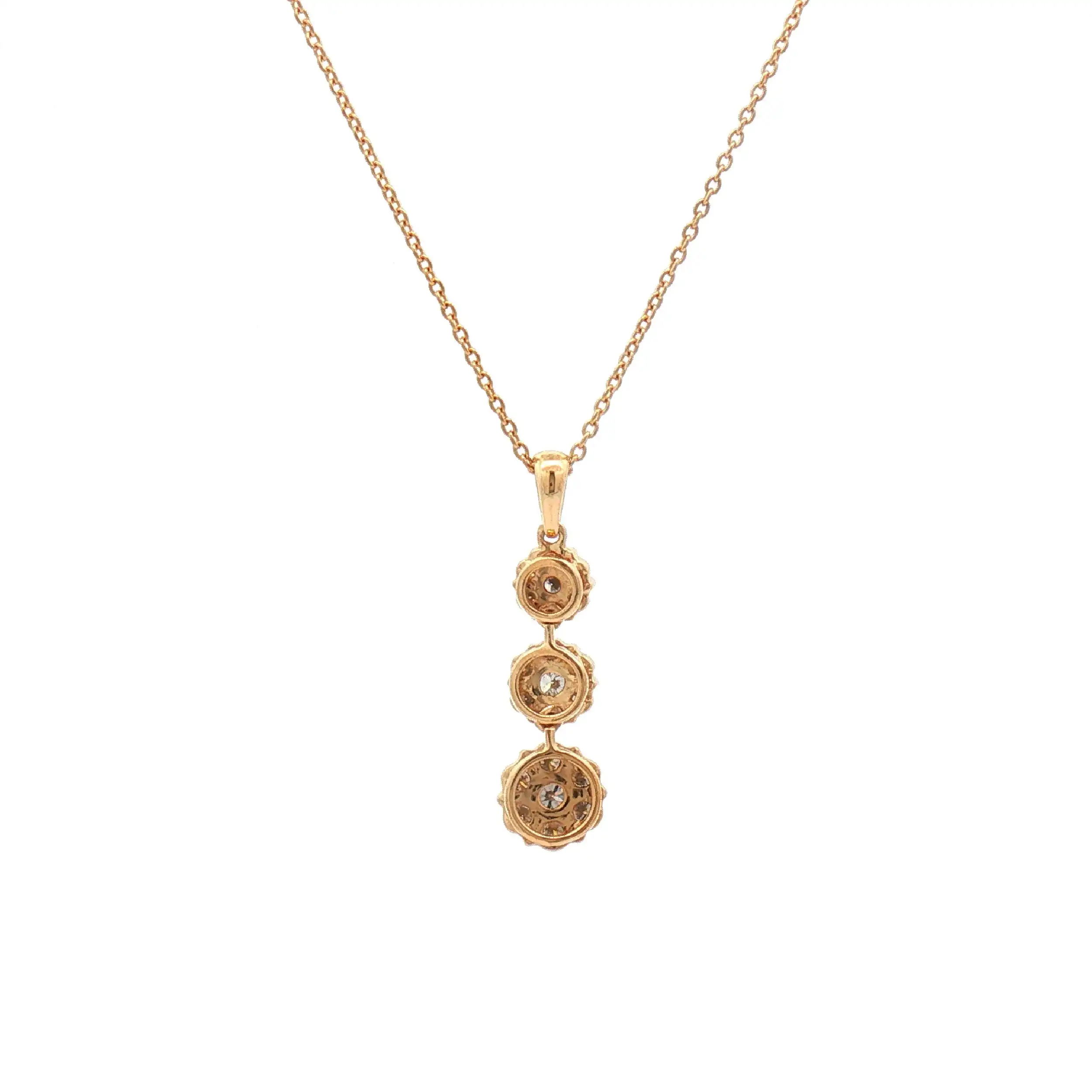 Rundankerkette Gelbgold mit Brillantanhänger