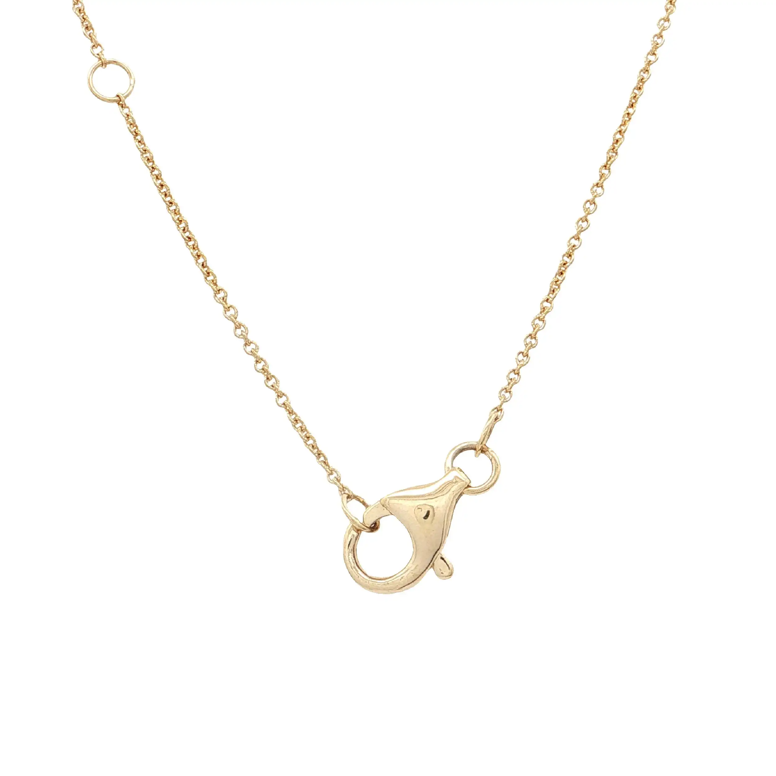 Ankercollier Gelbgold mit Anhänger mit Zirkonia