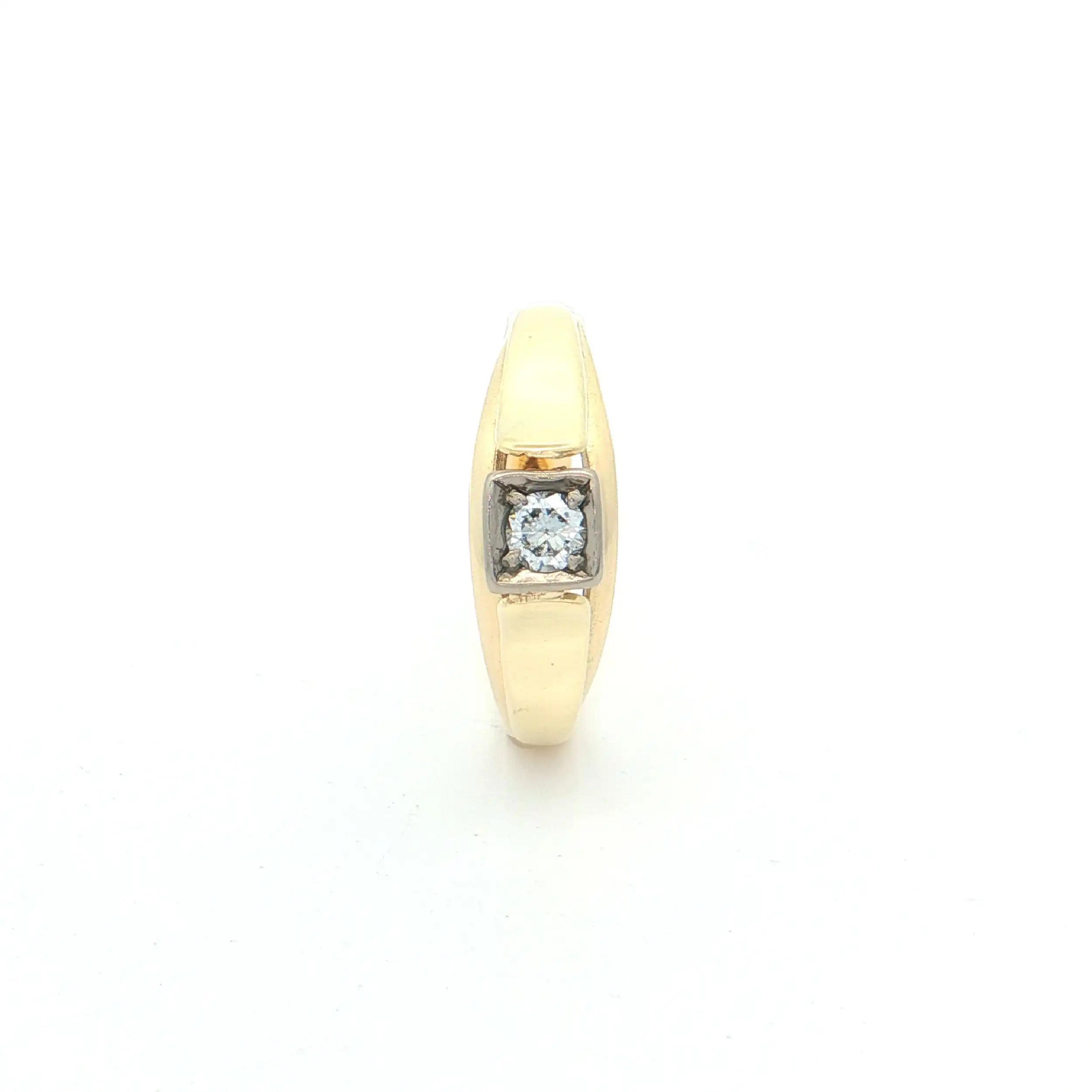 Ring Bicolor mit Brillant Ring Bicolor mit Brillant