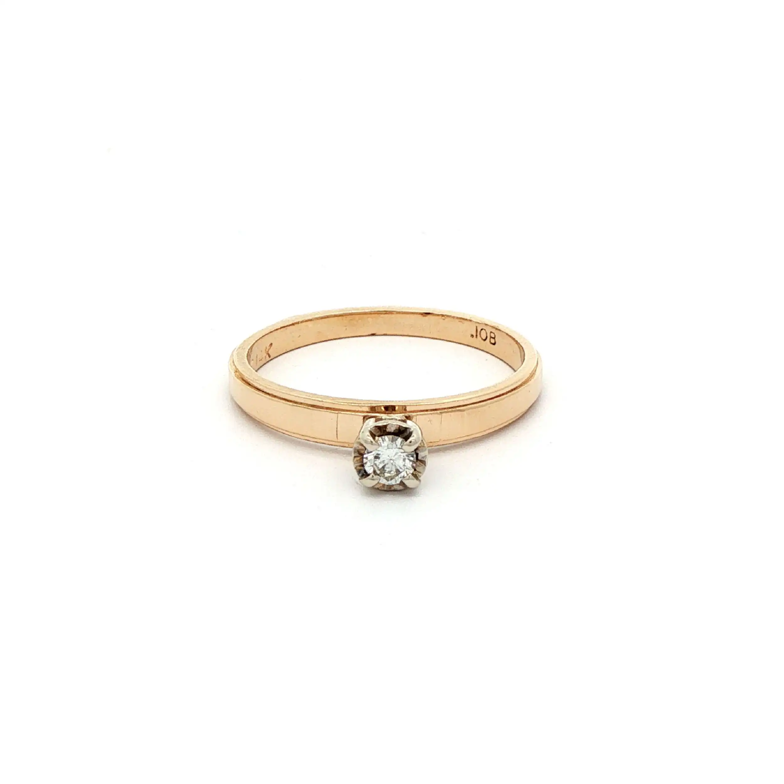 Ring Gelbgold mit Brillant