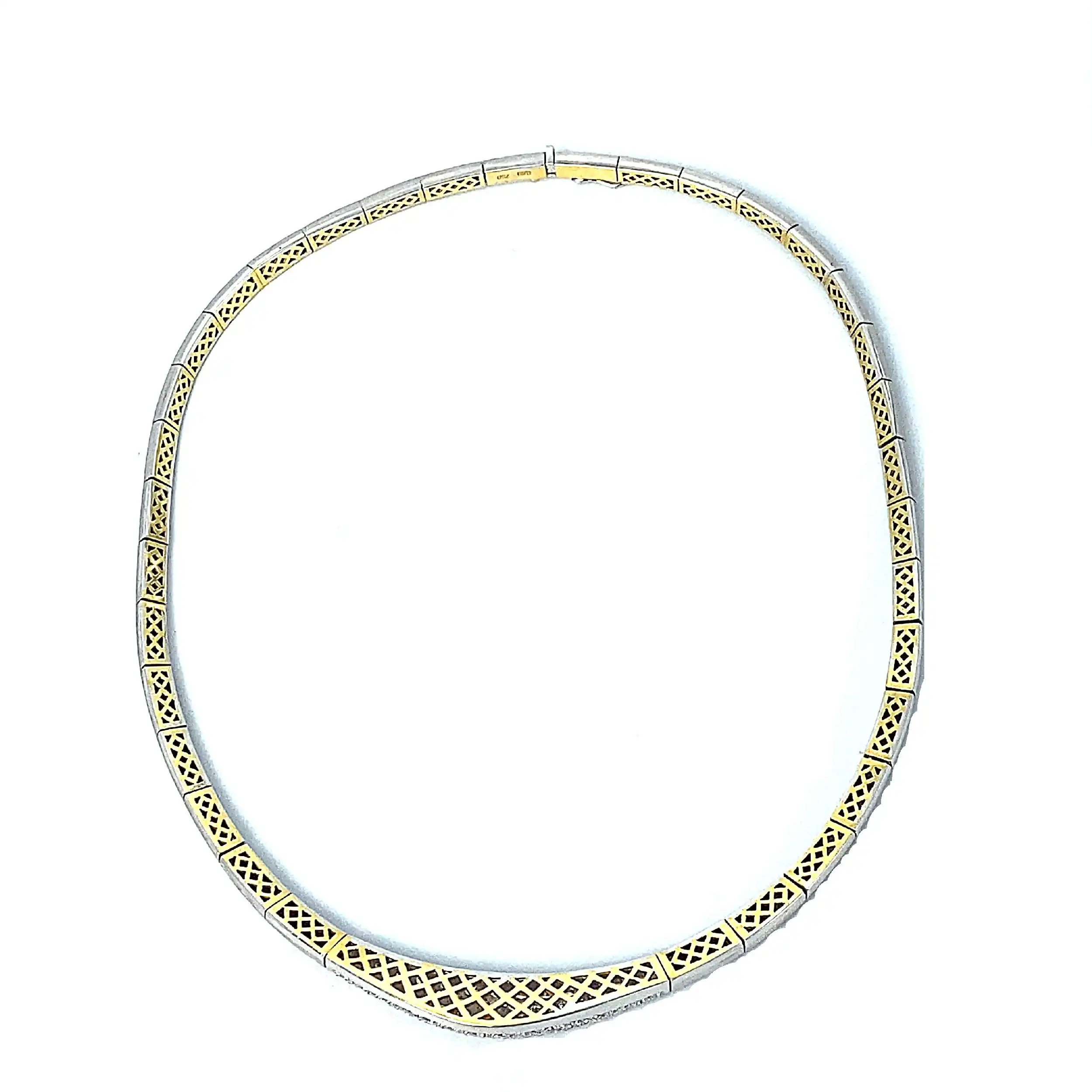 Collier Bicolor mit Brillanten Collier Bicolor mit Brillanten