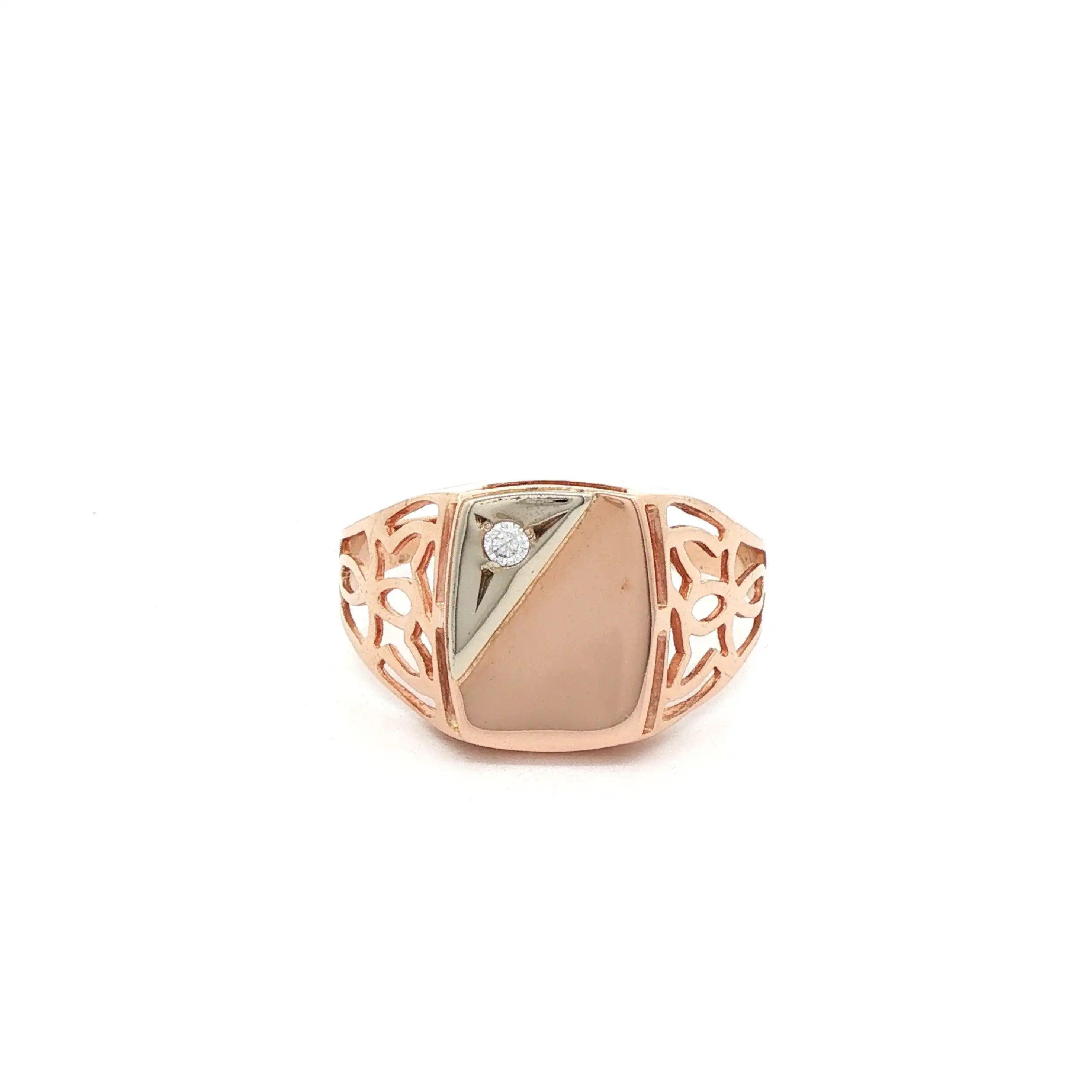 Ring Bicolor mit Zirkonia Ring Bicolor mit Zirkonia