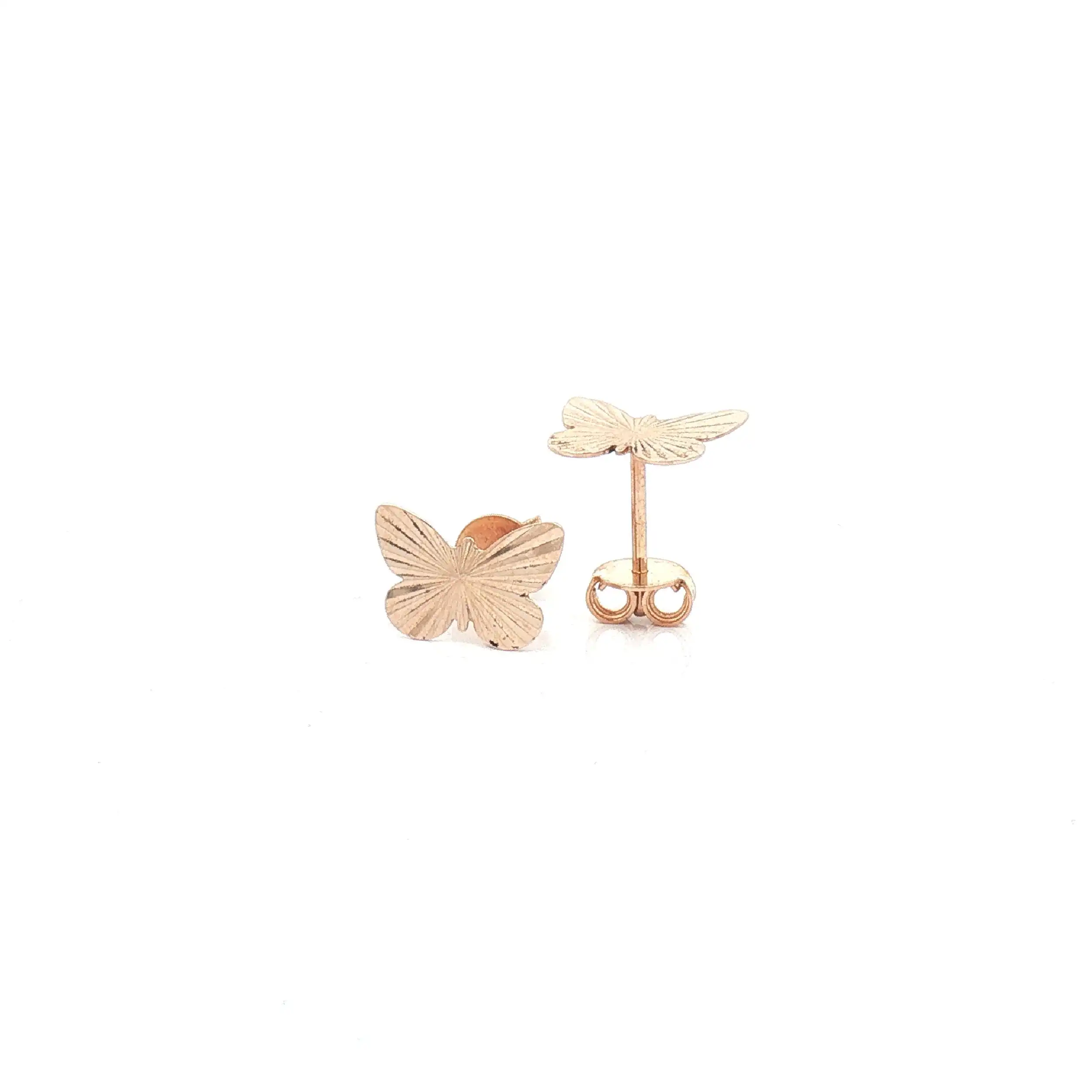 Ohrstecker Rotgold Schmetterling Ohrstecker Rotgold Schmetterling