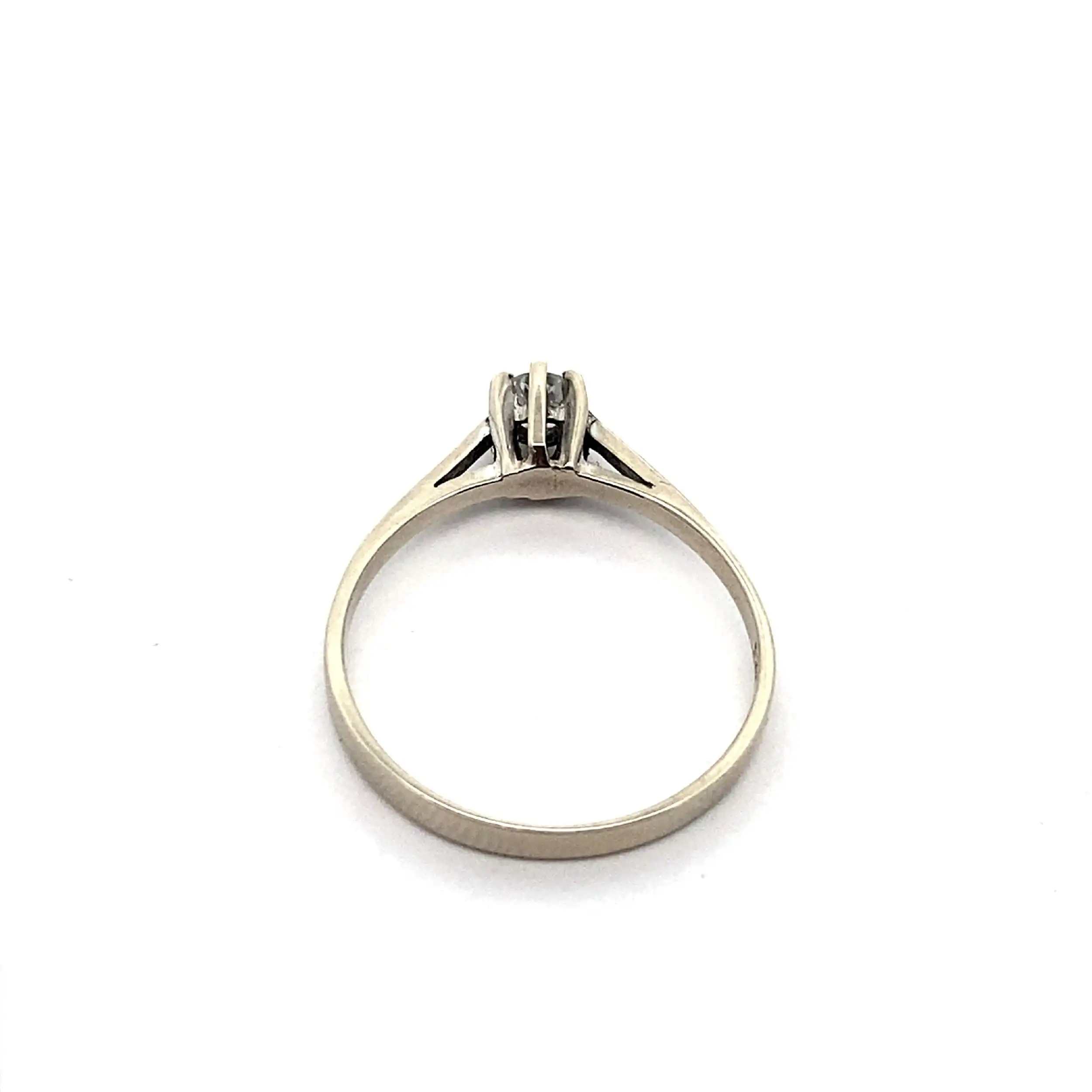 Ring Weißgold mit Brillant Ring Weißgold mit Brillant
