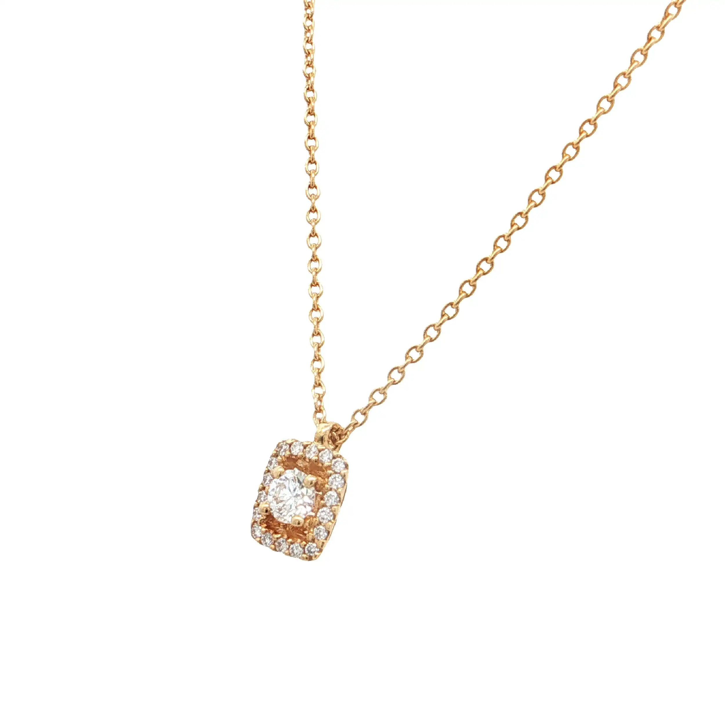 Ankercollier Gelbold mit Brillanten Ankercollier Gelbold mit Brillanten