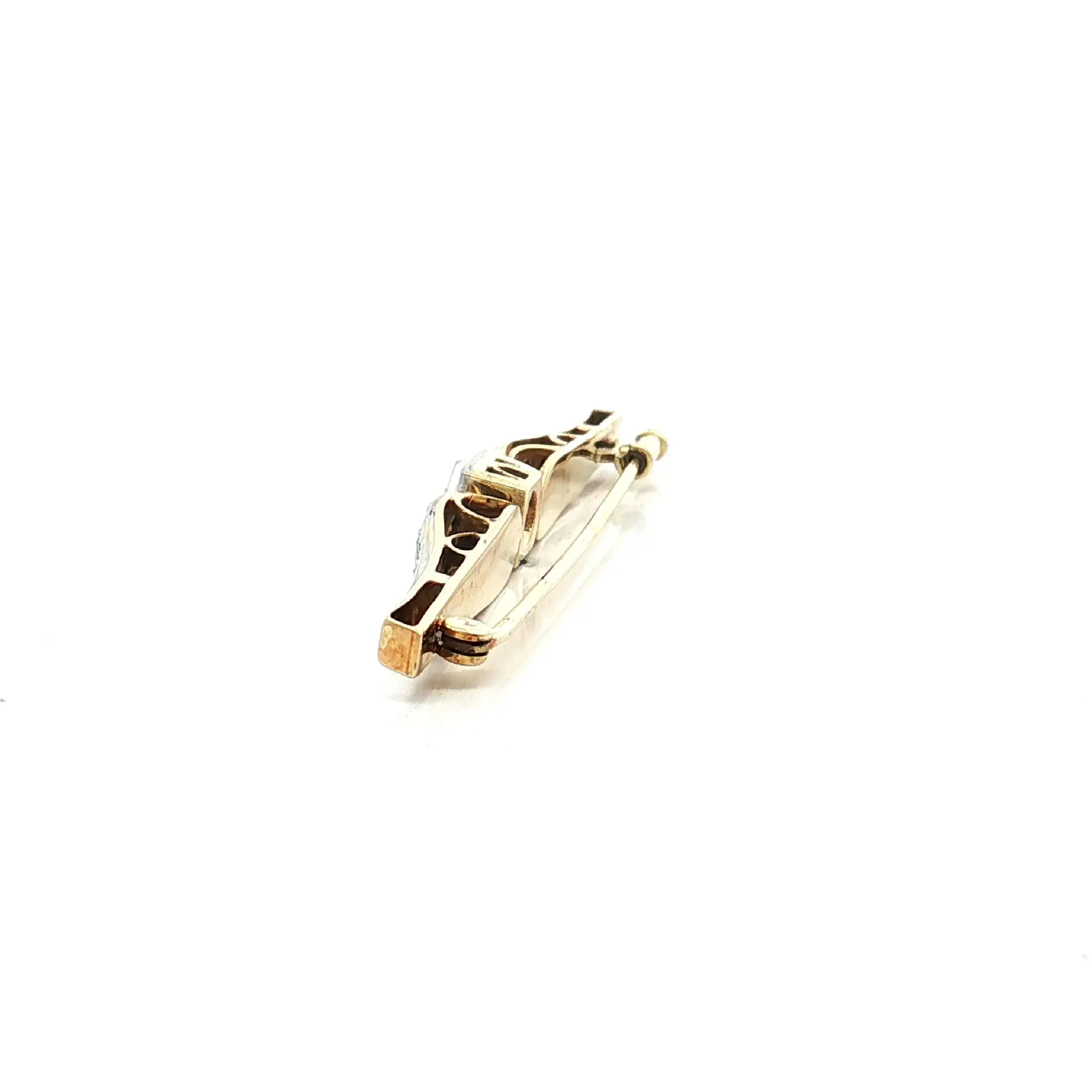 Nadel Bicolor mit Brillanten Nadel Bicolor mit Brillanten