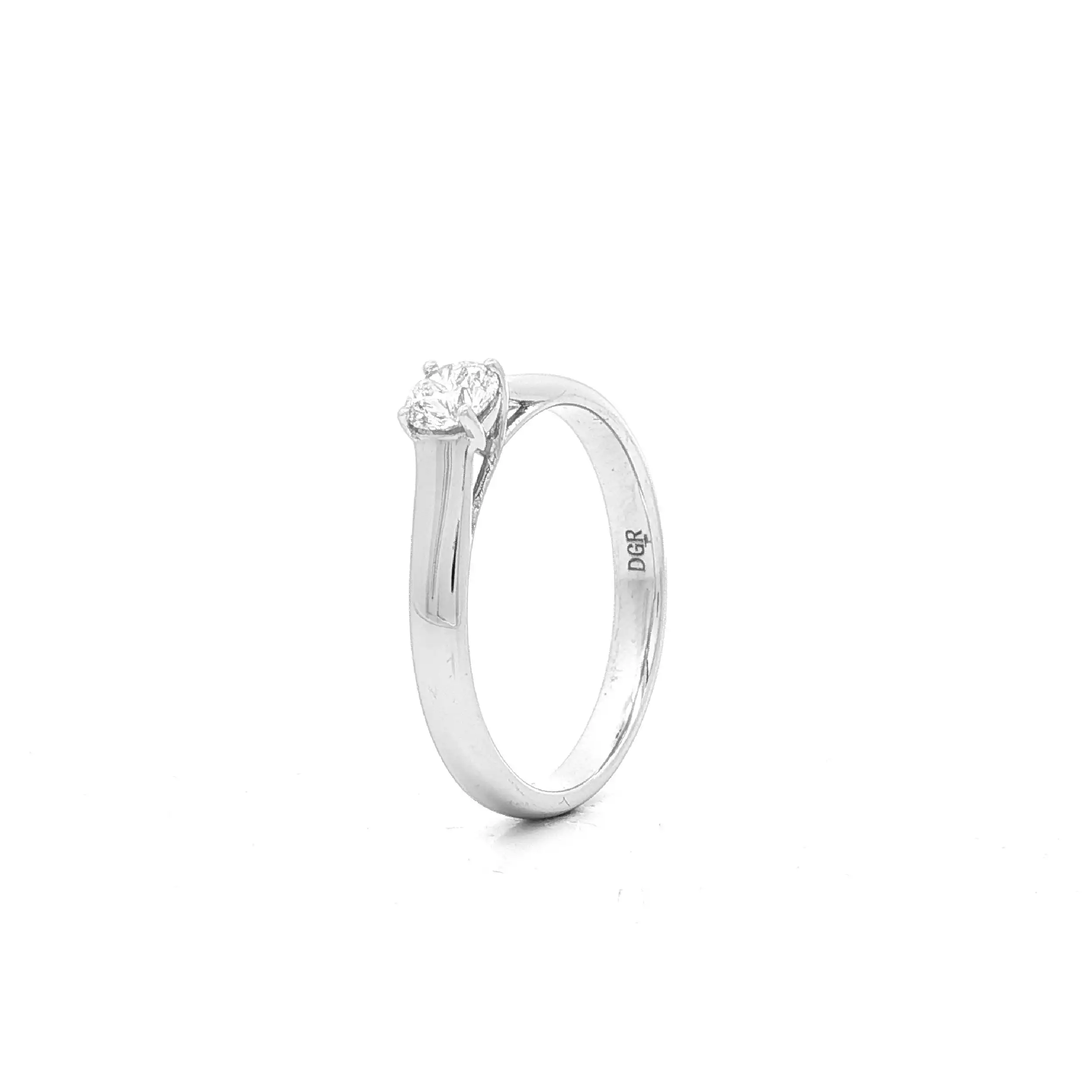 Solitärring Weißgold mit Brillant Solitärring Weißgold mit Brillant