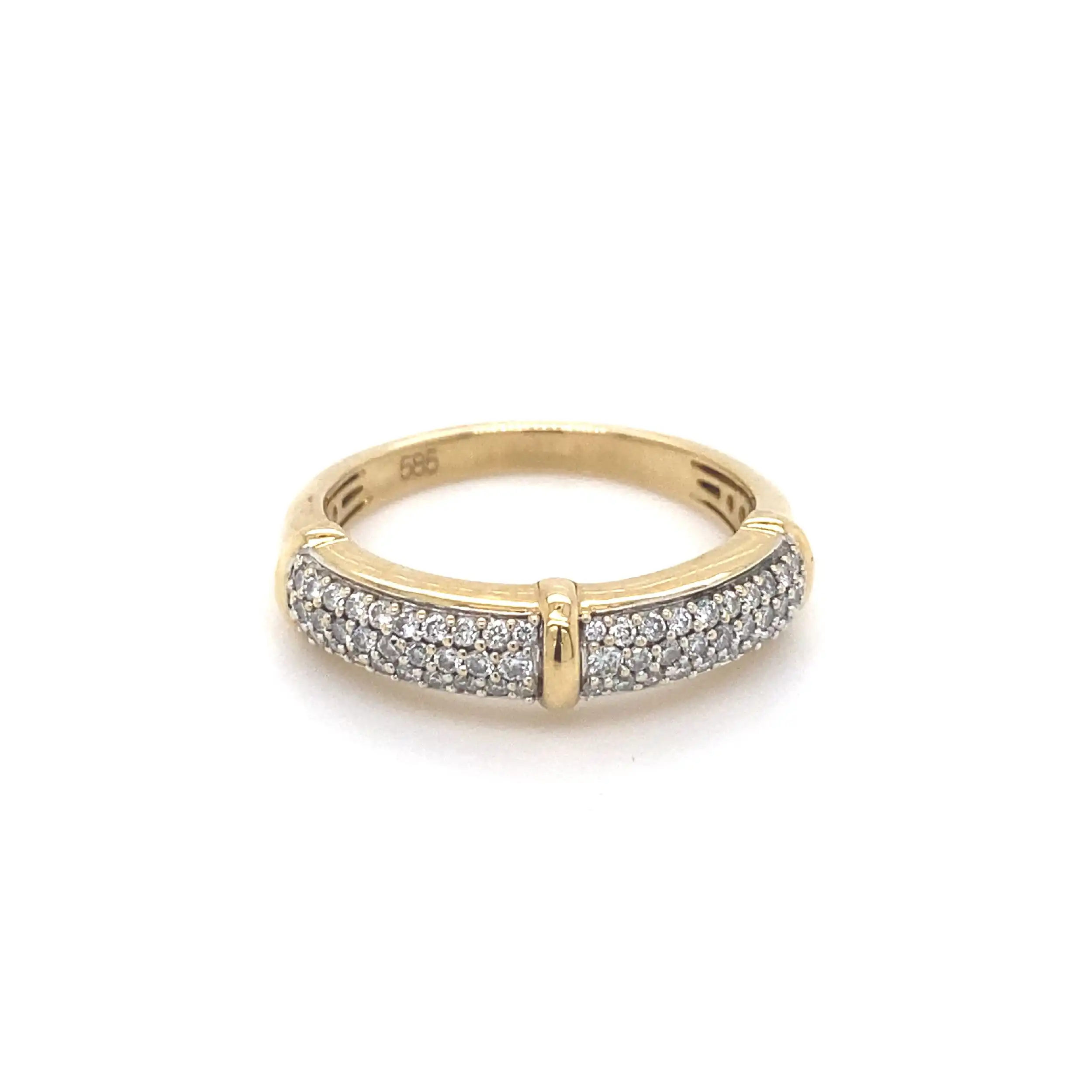 Ring Gelbgold mit Brillanten