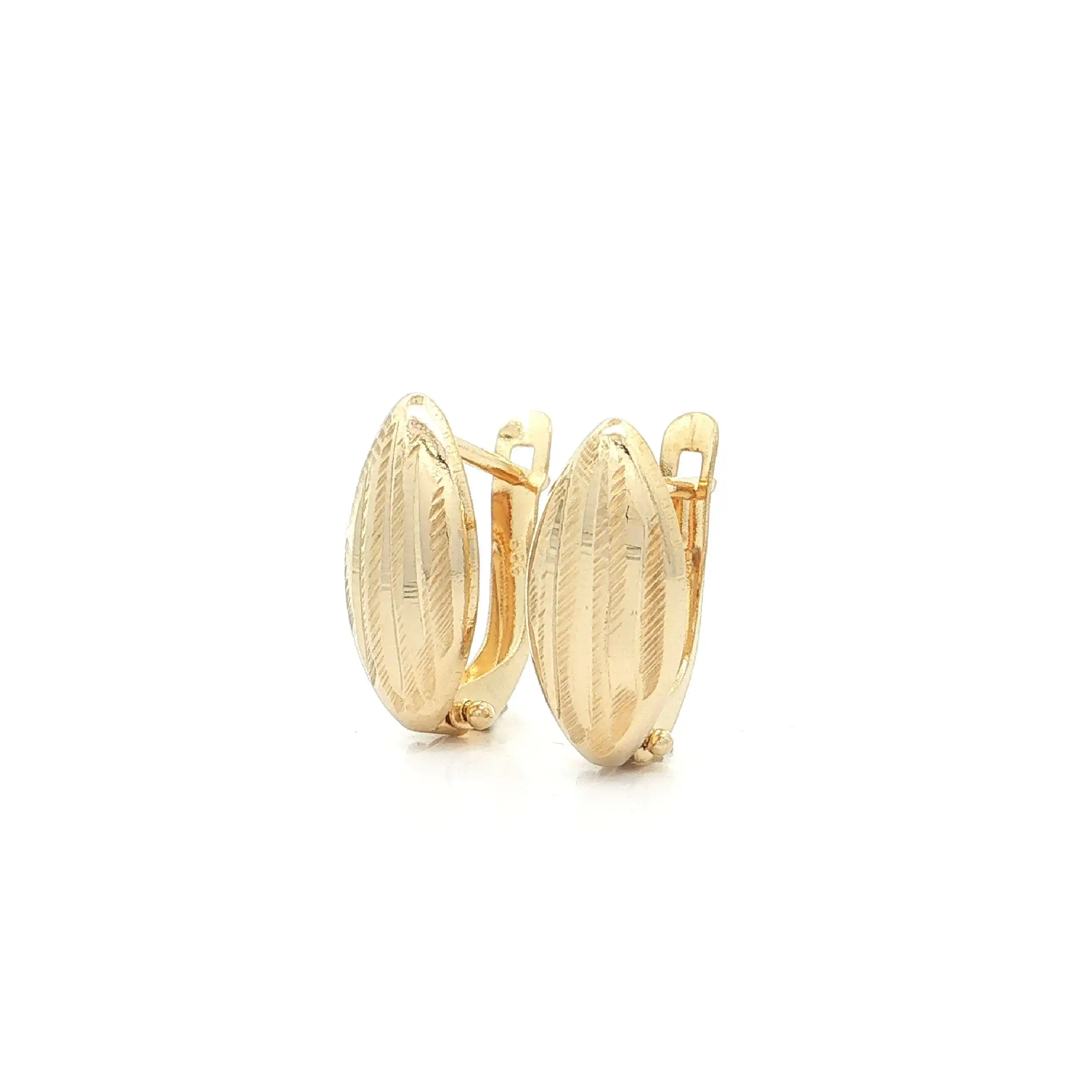 Ohrhänger Gelbgold gemustert Ohrhänger Gelbgold gemustert