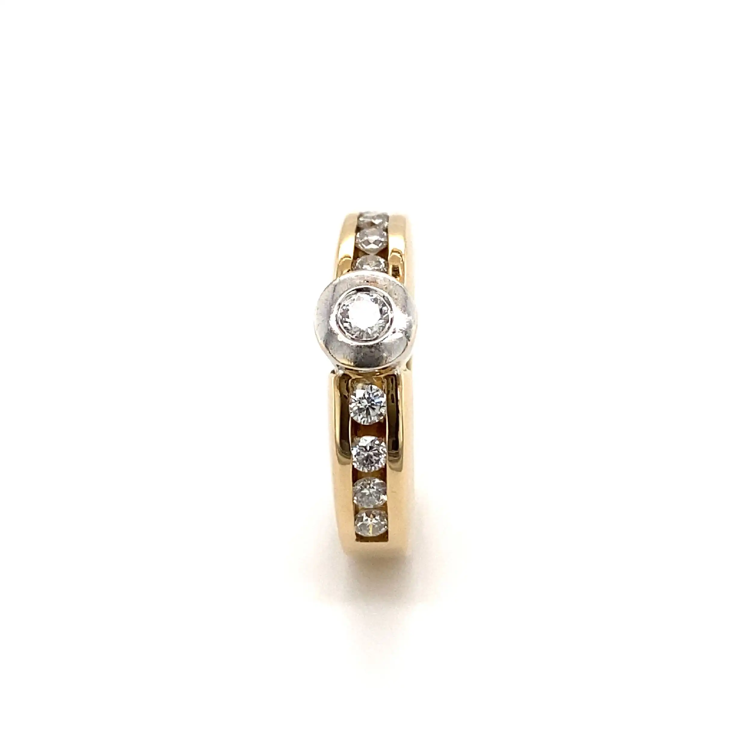 Ring Bicolor mit Brillanten