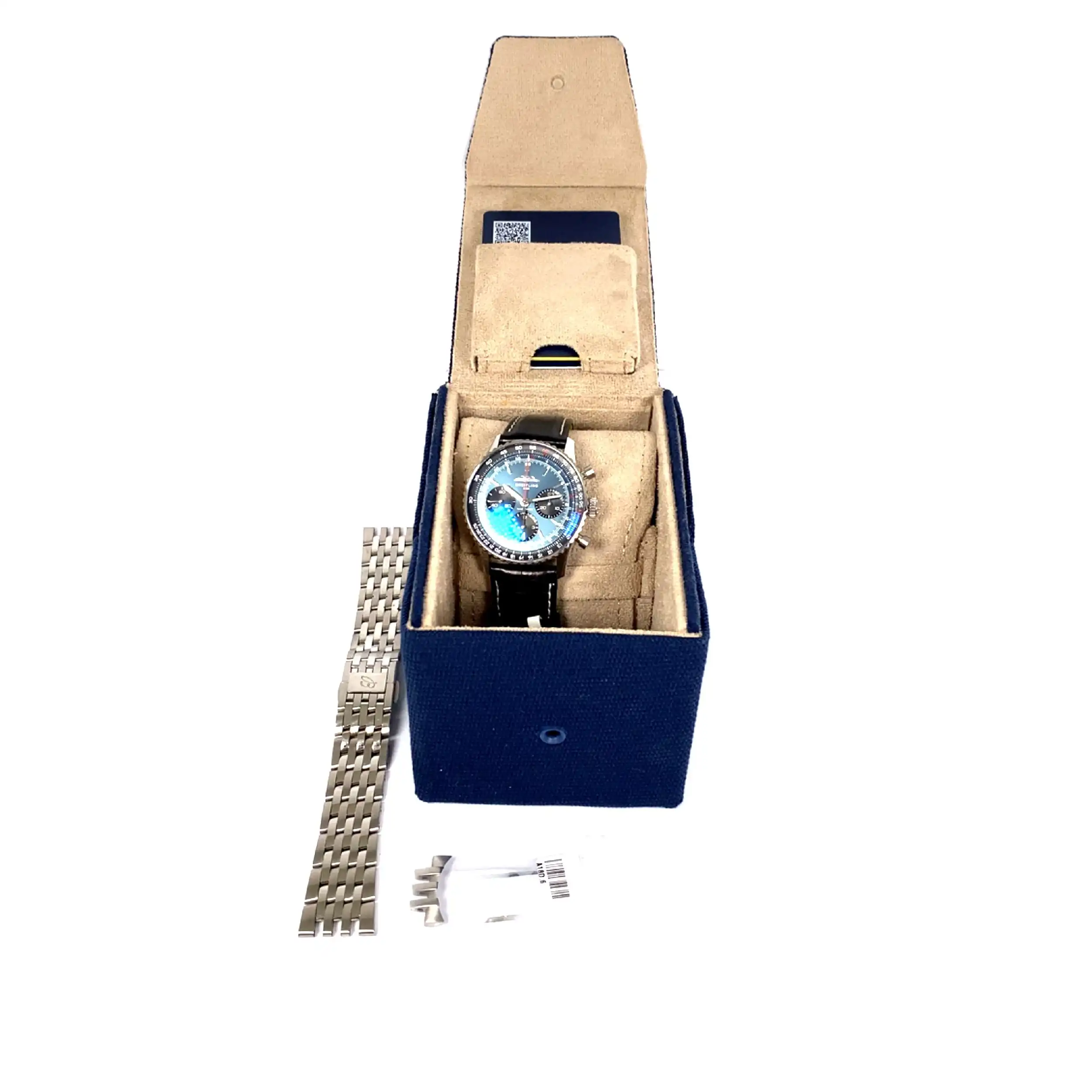 Herrenuhr Breitling Navitimer AB0139 mit Box und Edelstahlarmband