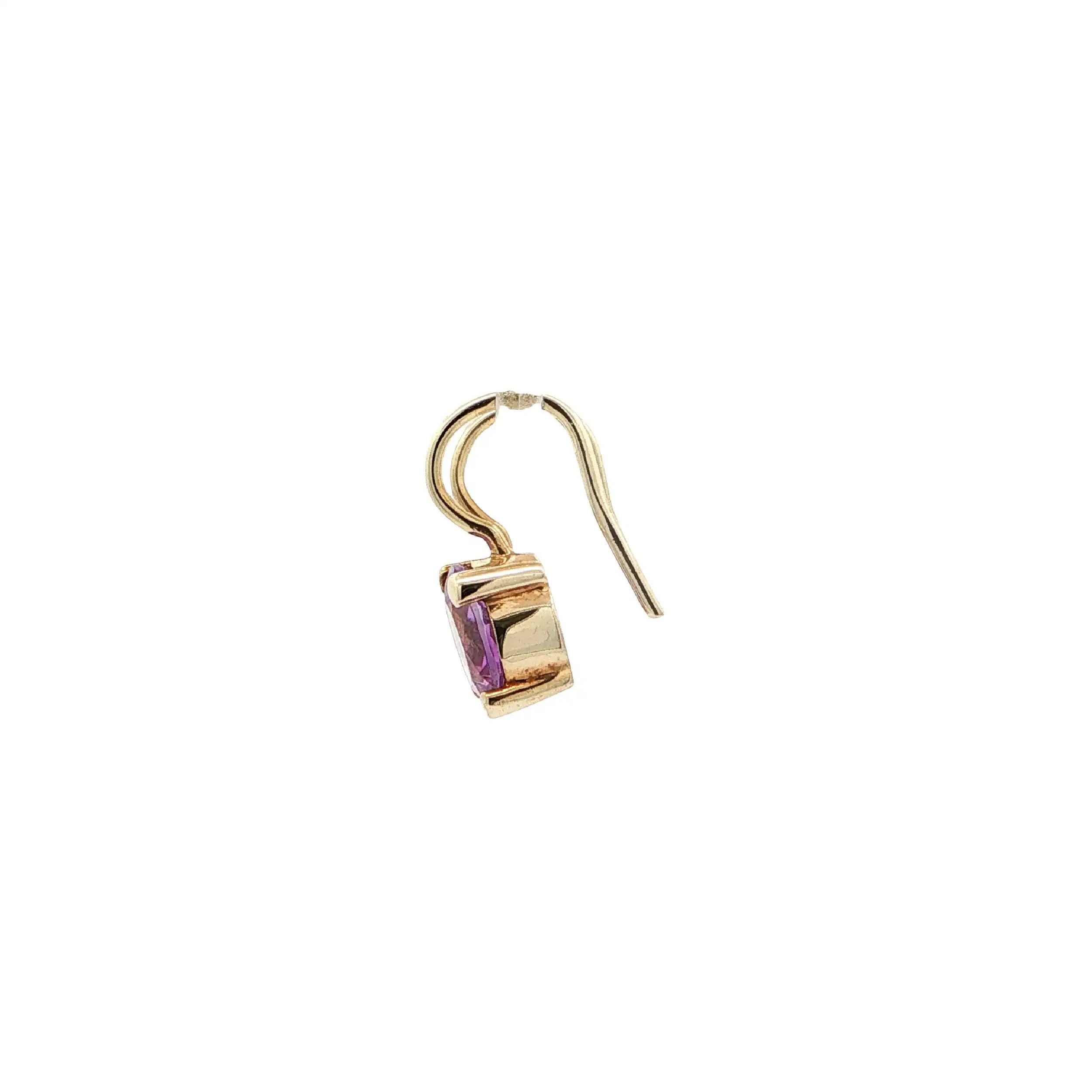 Ohrhänger Gelbgold mit Amethyst