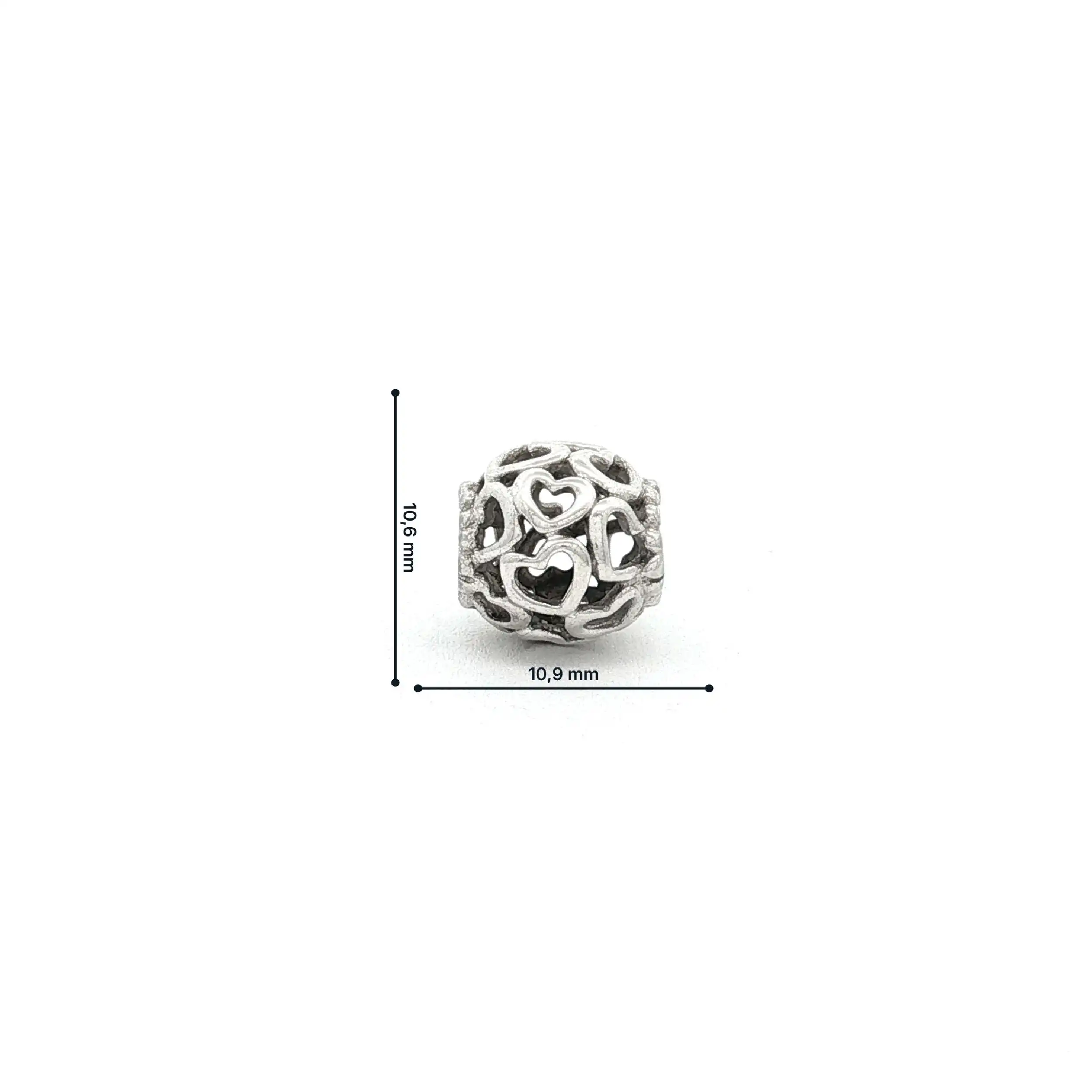 Charm Pandora All Over Heart Charm Pandora All Over Heart