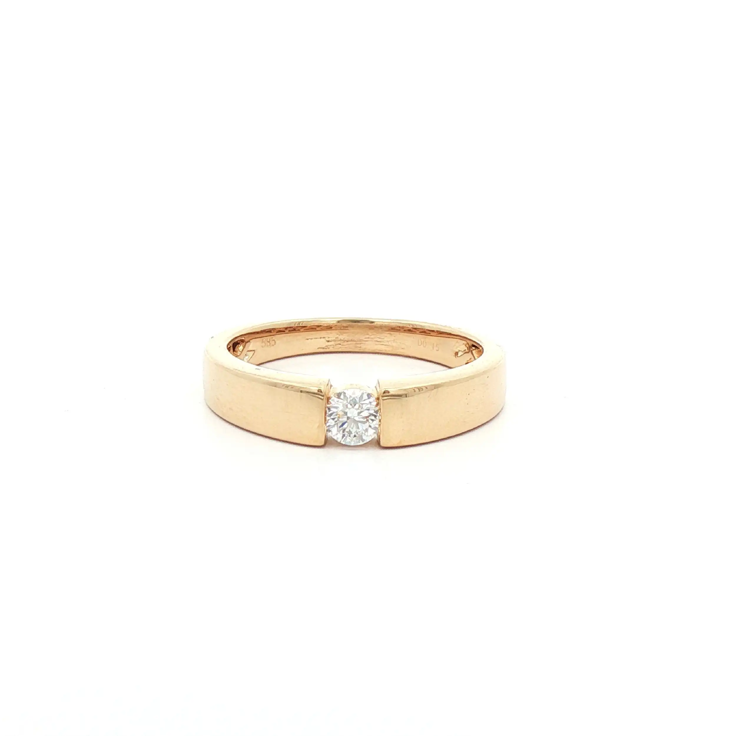 Ring Gelbgold mit Brillant Ring Gelbgold mit Brillant