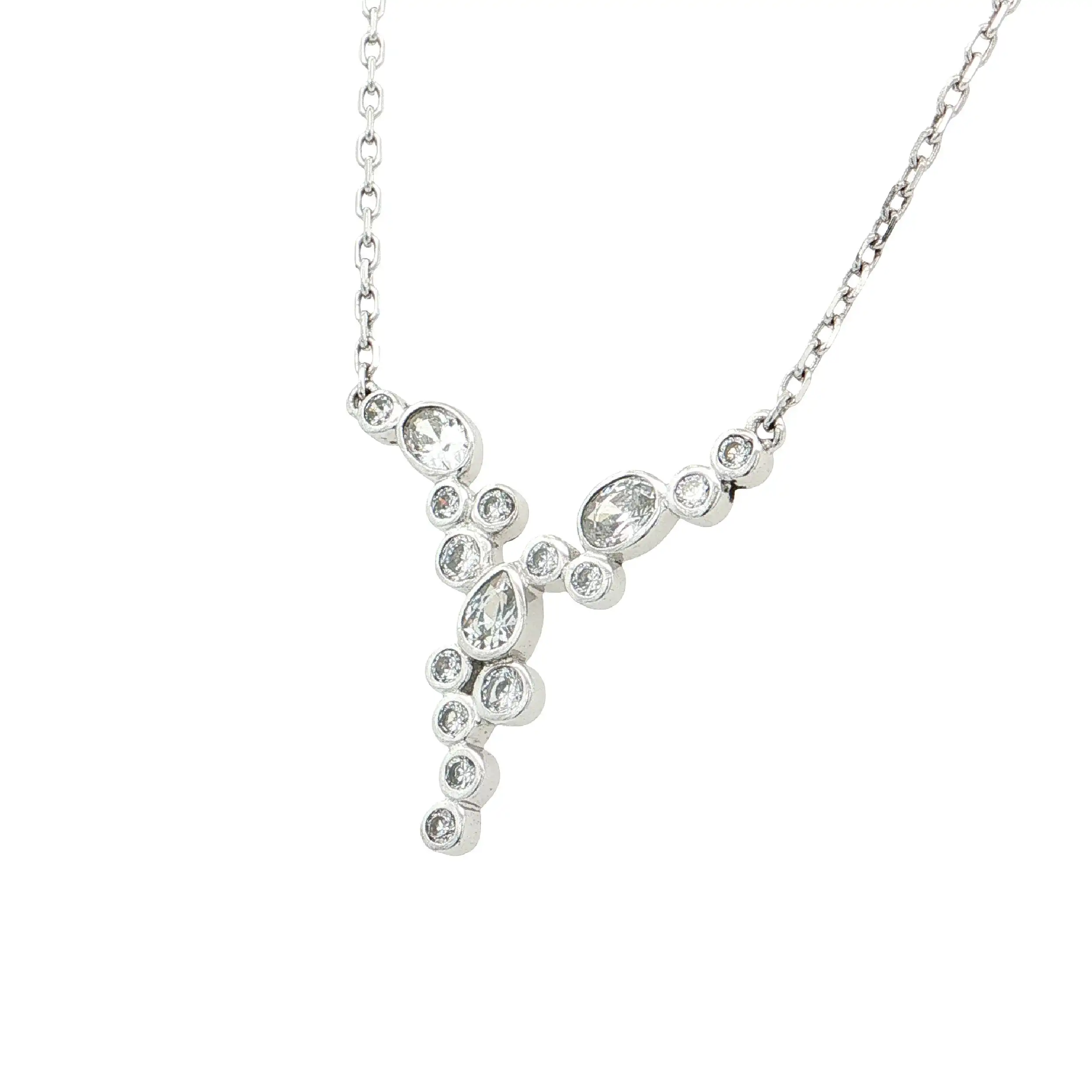 Collier Silber mit Zirkonia Collier Silber mit Zirkonia