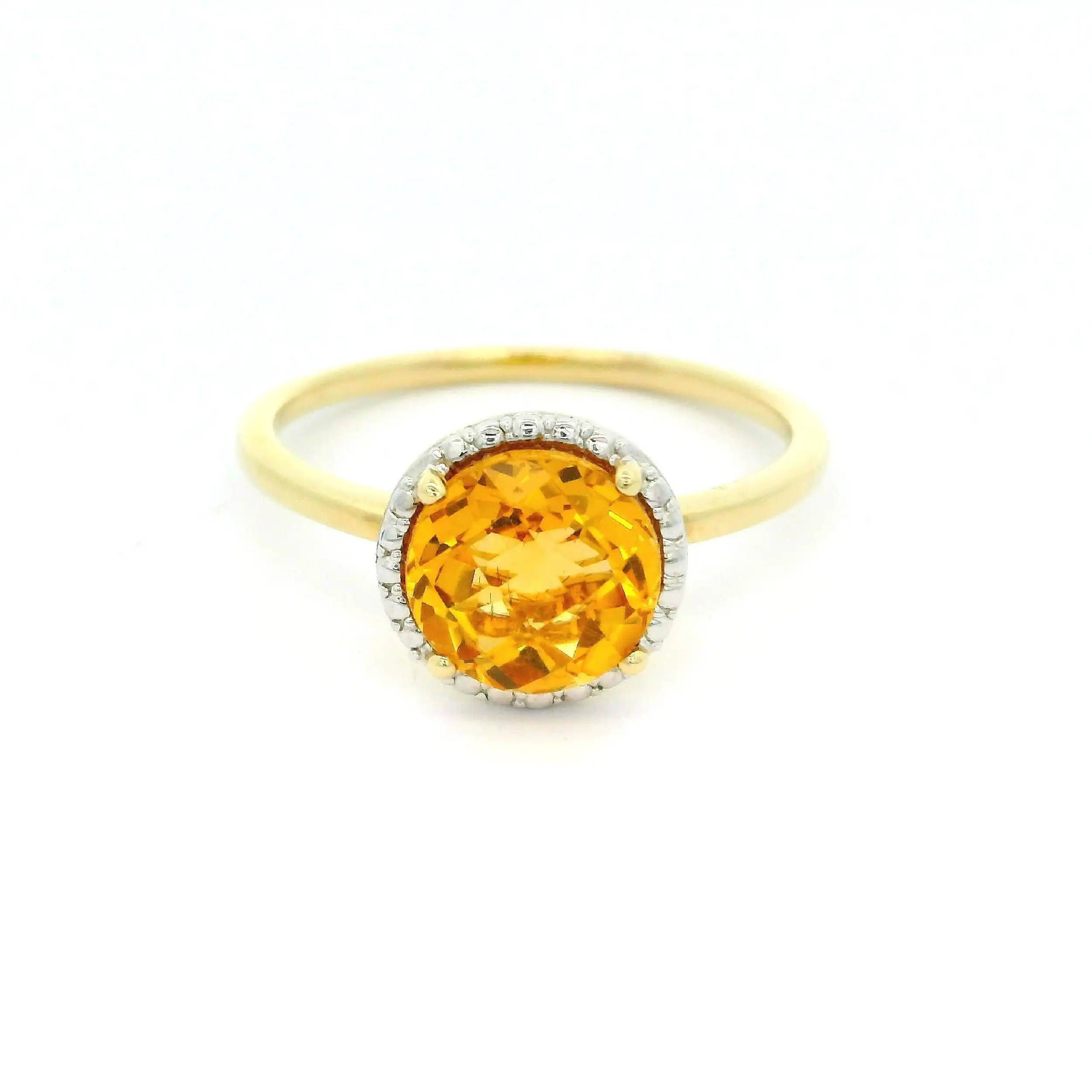 Ring Gelbgold mit Citrin