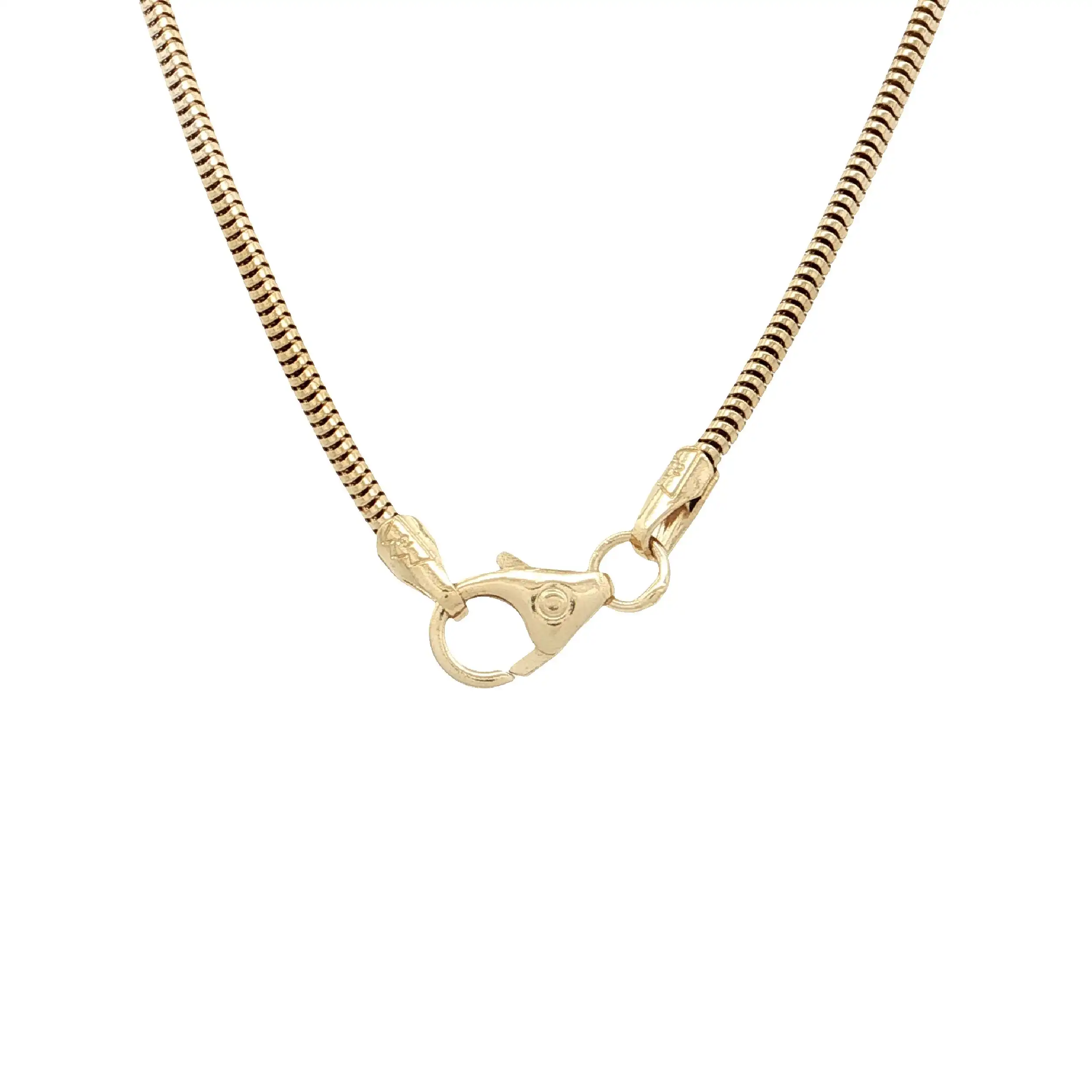 Schlangenkette Bicolor mit Anhänger mit Brillanten Schlangenkette Bicolor mit Anhänger mit Brillanten